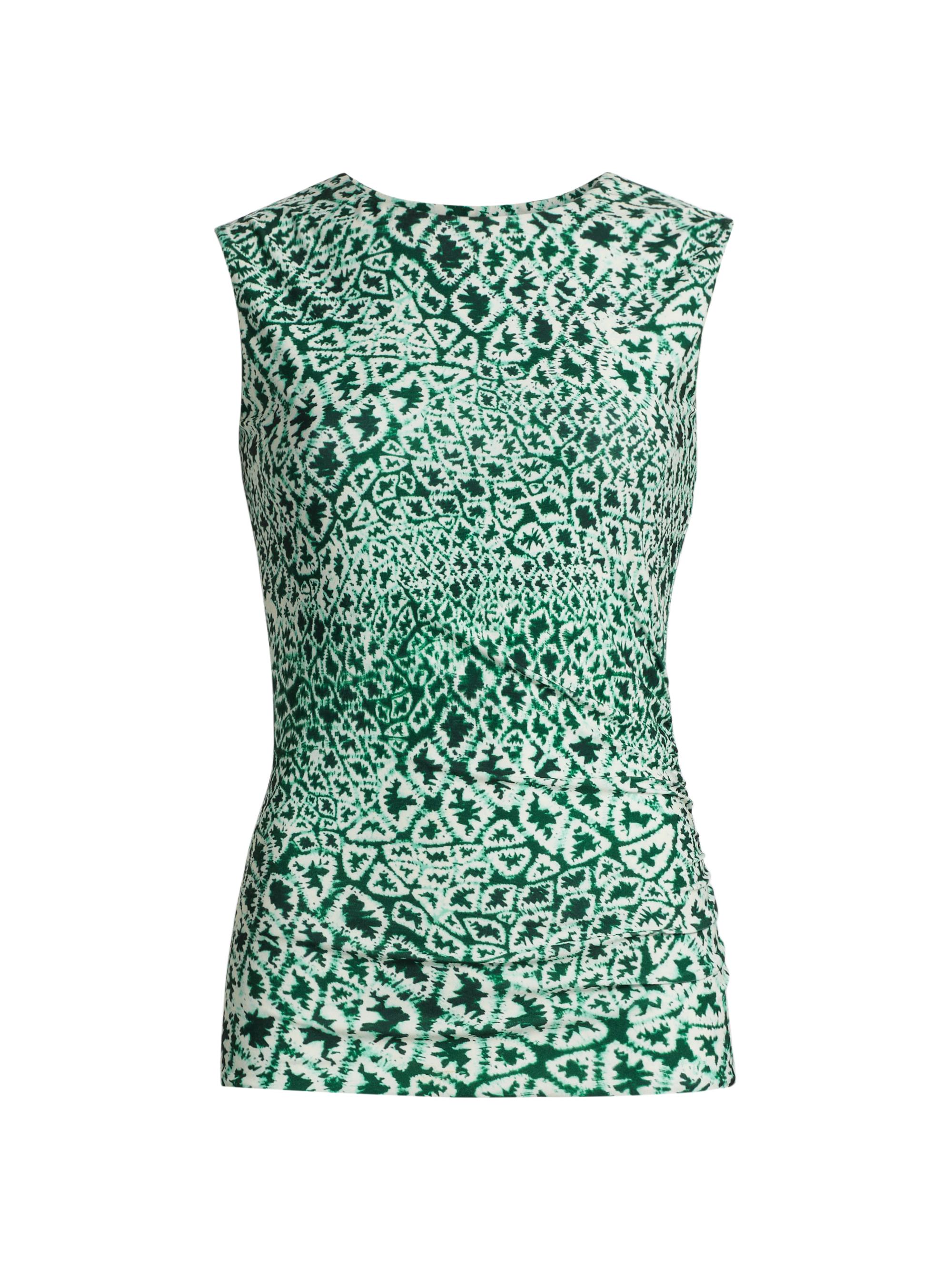 Maria Cher Women's Baradero Jane Stretch-Knit Sleeveless Top - Green