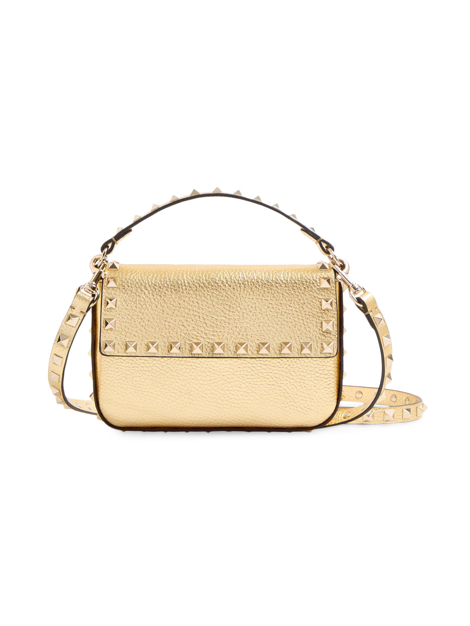 VALENTINO GARAVANI ショルダーバッグ ROCKSTUD Valentino Garavani Rockstud Mini Shoulder Bag in Laminated Grainy