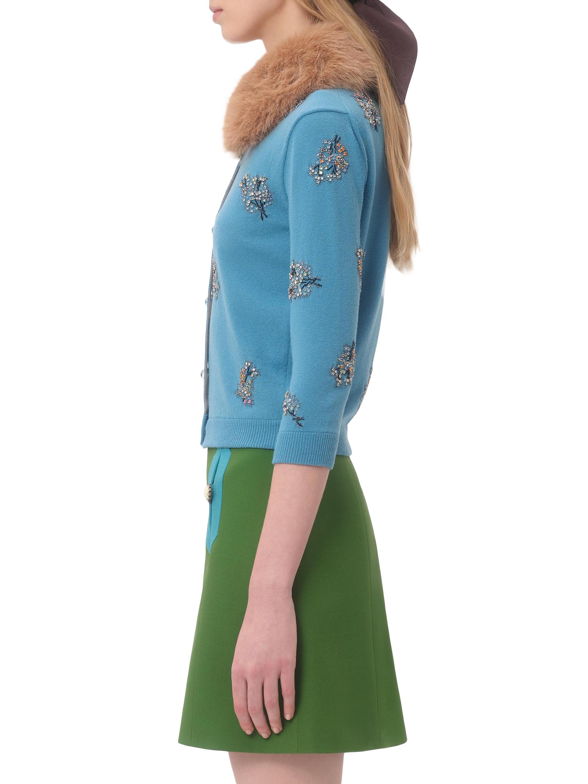 Valentino Garavani Embroidered Wool Cardigan | Saks Fifth Avenue