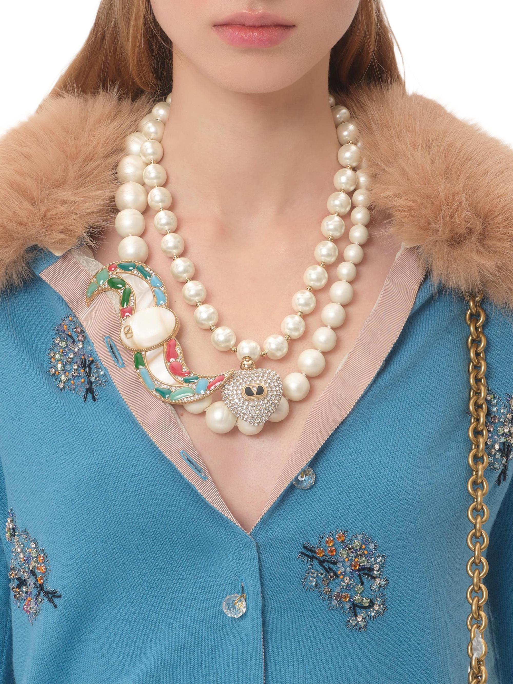 Valentino Garavani Embroidered Wool Cardigan | Saks Fifth Avenue