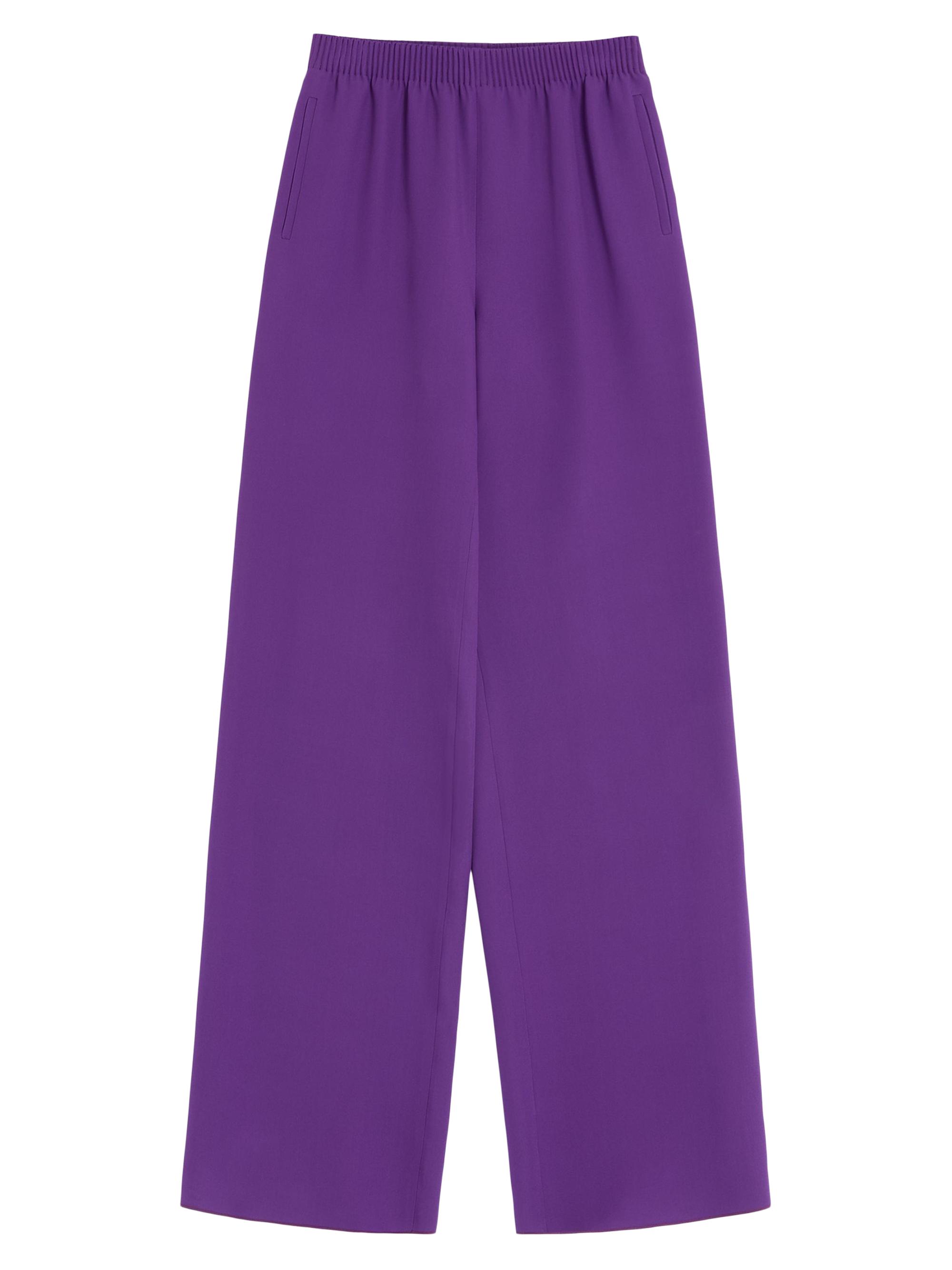 Valentino Garavani Women's Cady Couture Pants - Purple Orchid