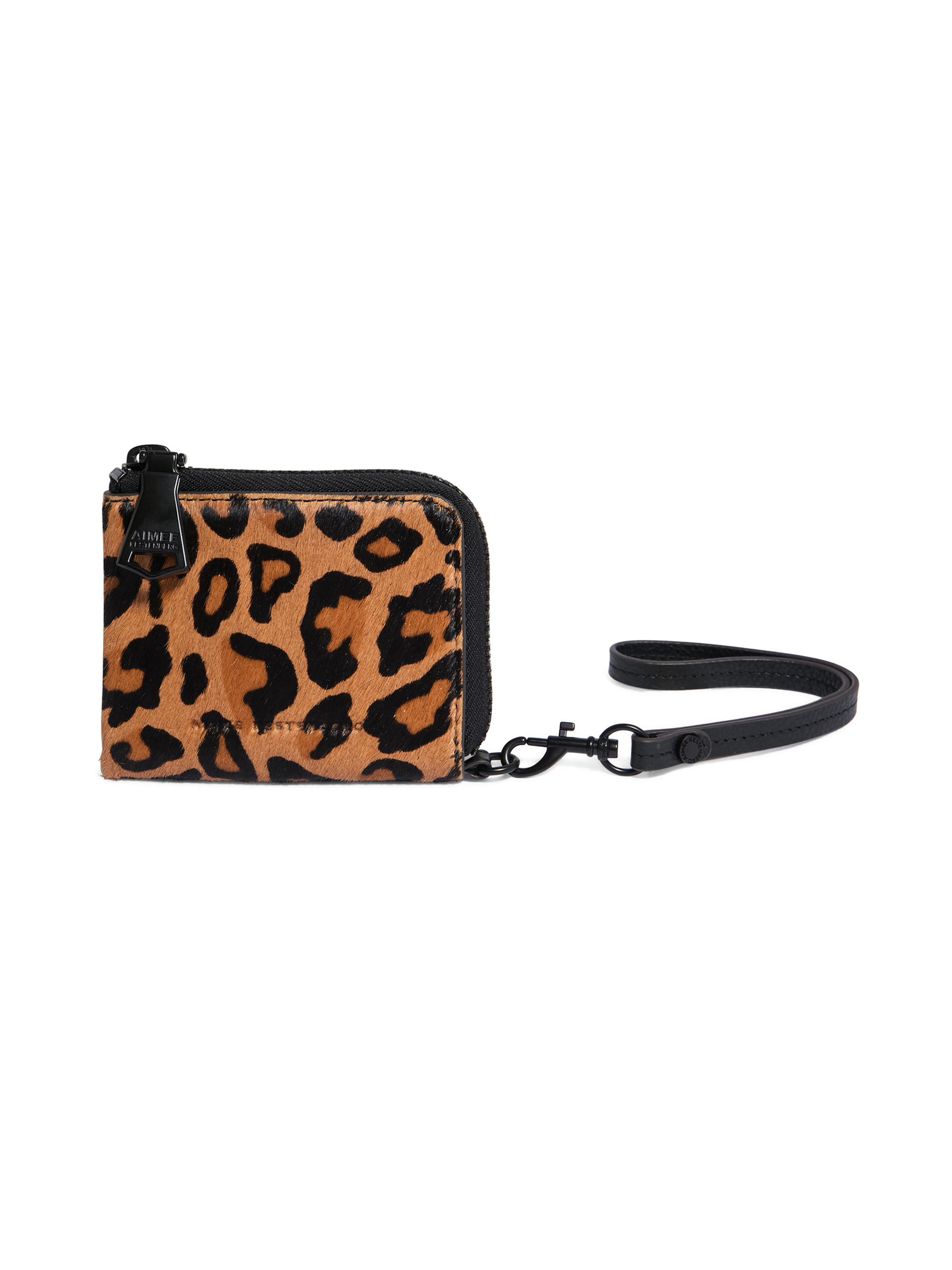 Aimee Kestenberg Women's Ava Haircalf Wristlet Wallet - Leopard