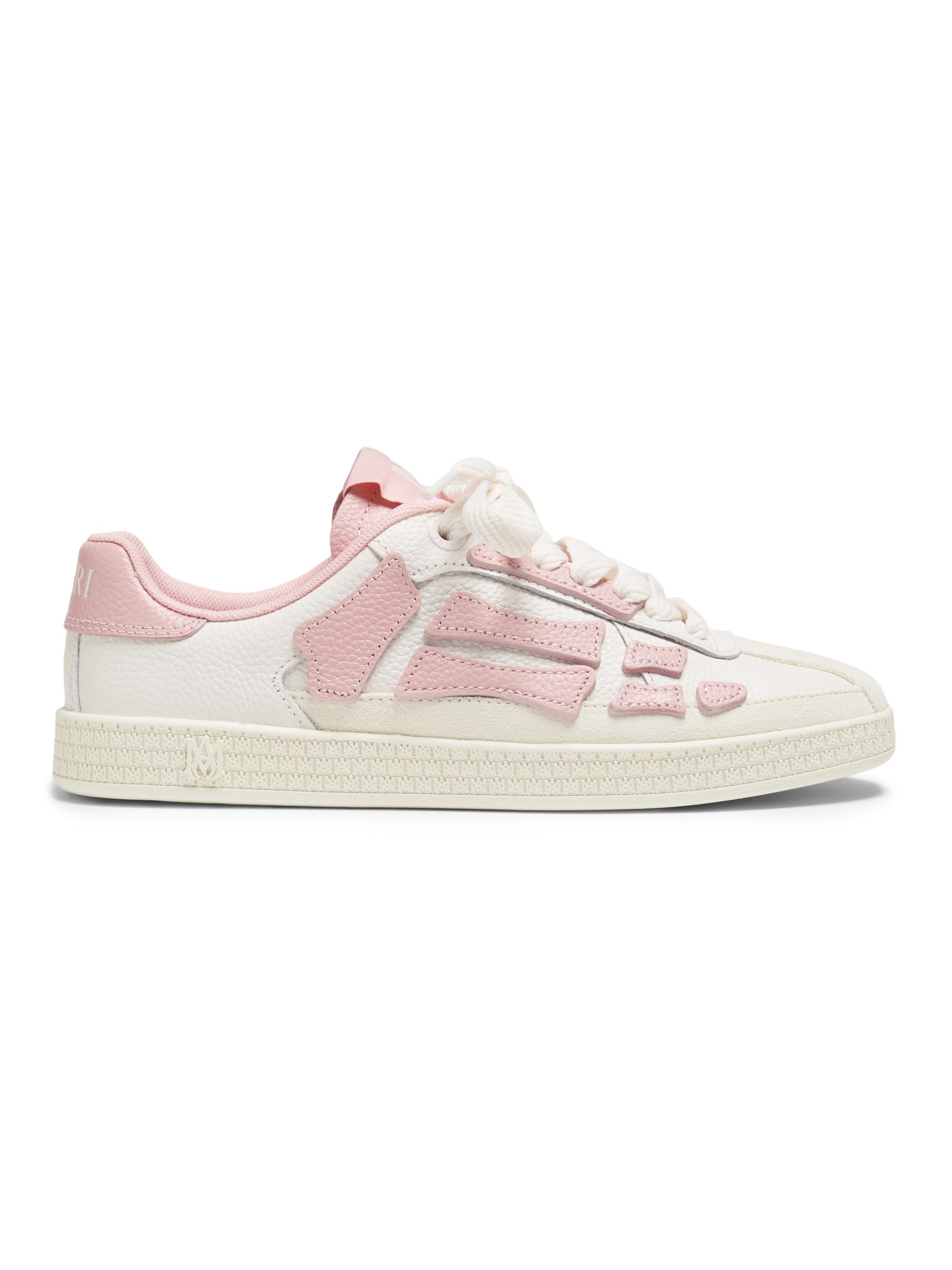 Amiri Women's Pacific Bones Leather Low-Top Sneakers - Vintage Pink