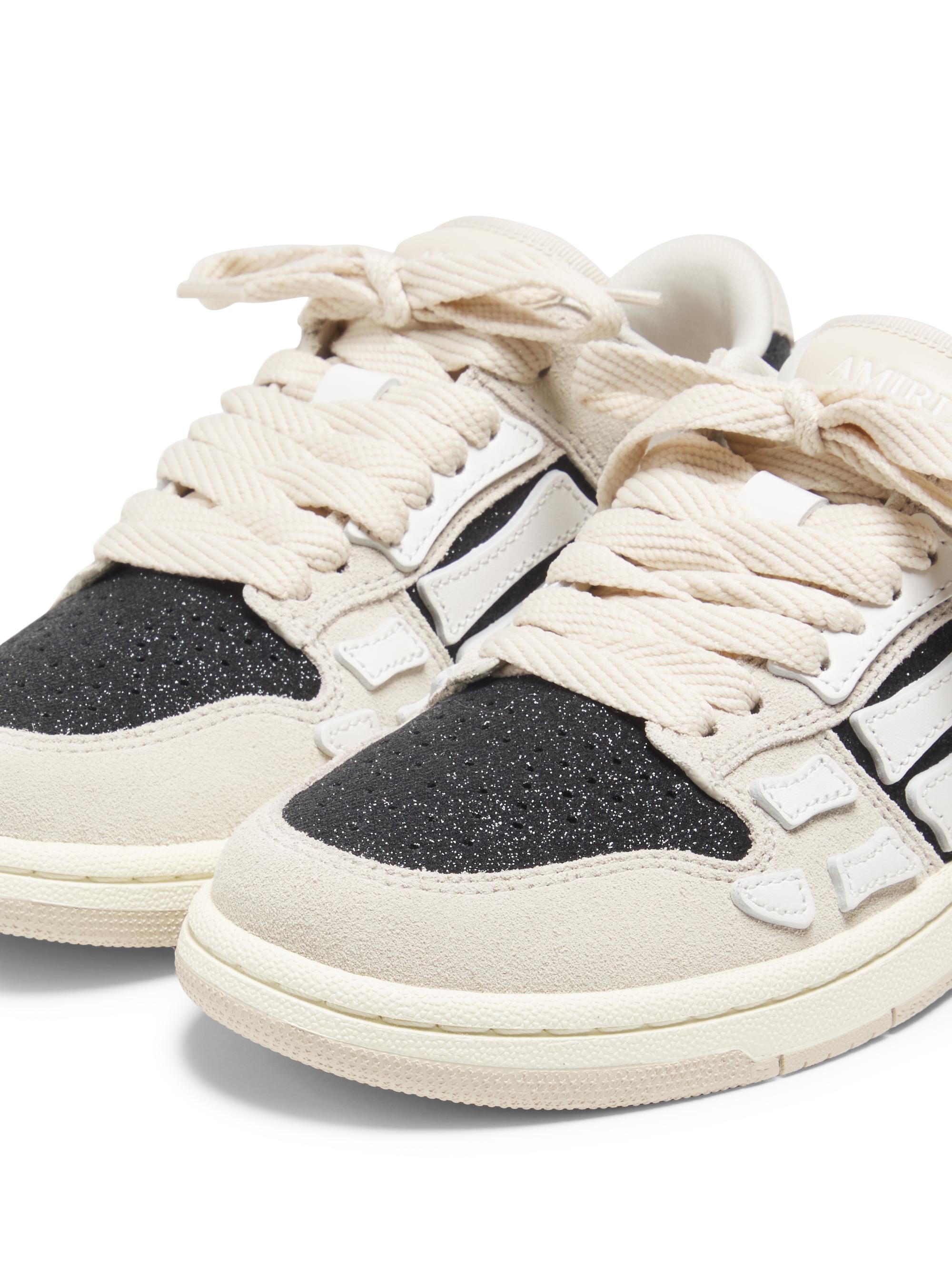 Glitter Leather Skel Top Low-Top Sneakers