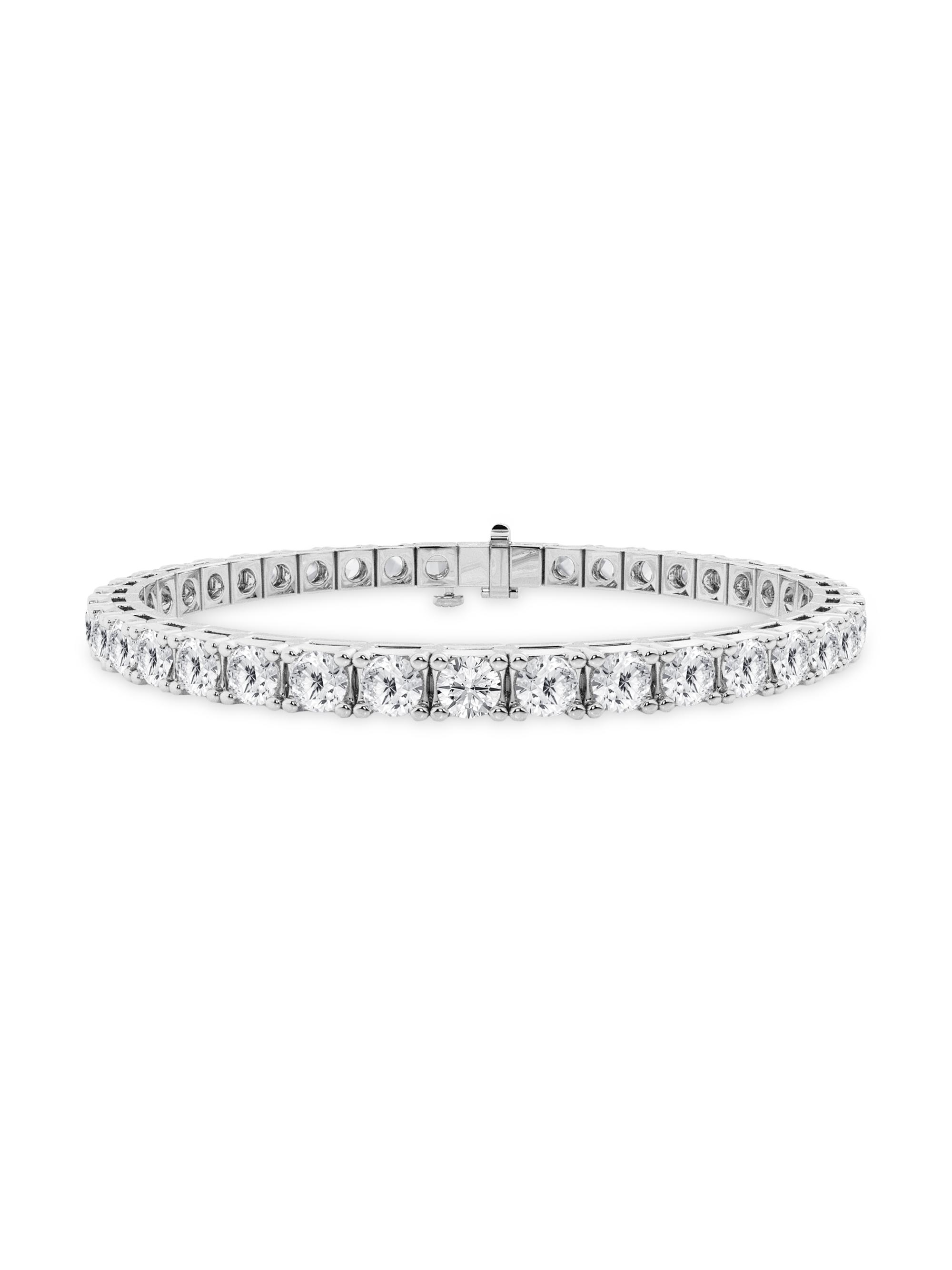 Saks Fifth Avenue Collection Women's 14K White Gold & Diamond Tennis Bracelet/1.00-12.00 TCW - 10 Tcw