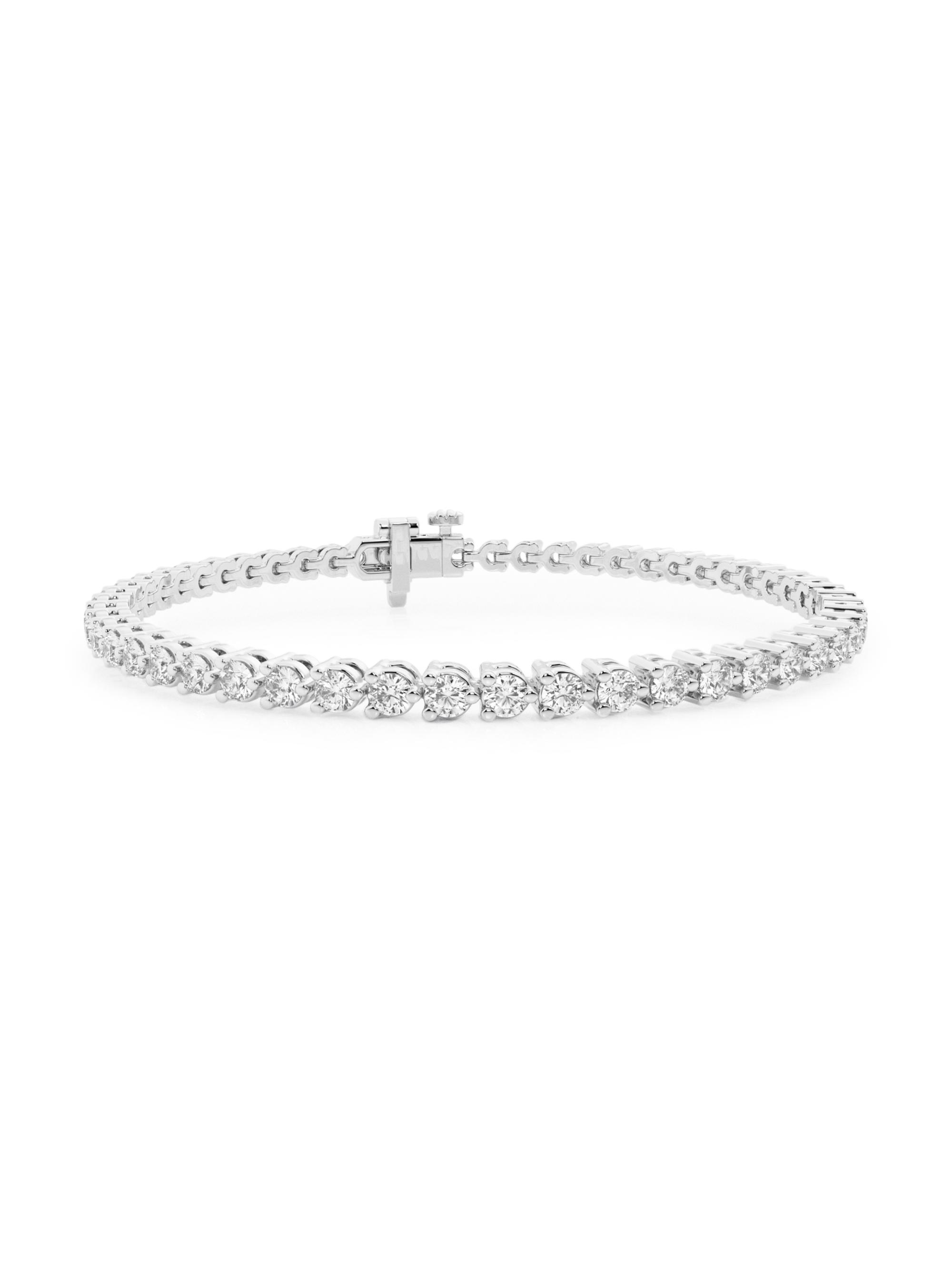 Saks Fifth Avenue Collection Women's 14K White Gold & Natural Diamond Tennis Bracelet/1.00-10.00 TCW - 3 Tcw