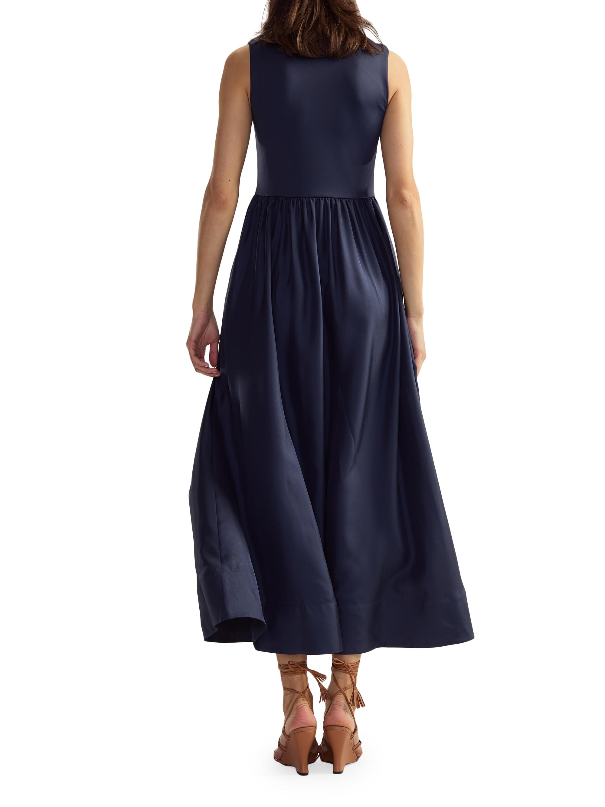 Cynthia Rowley Stretch Silk Zip-Front Maxi Dress - White | Wom...