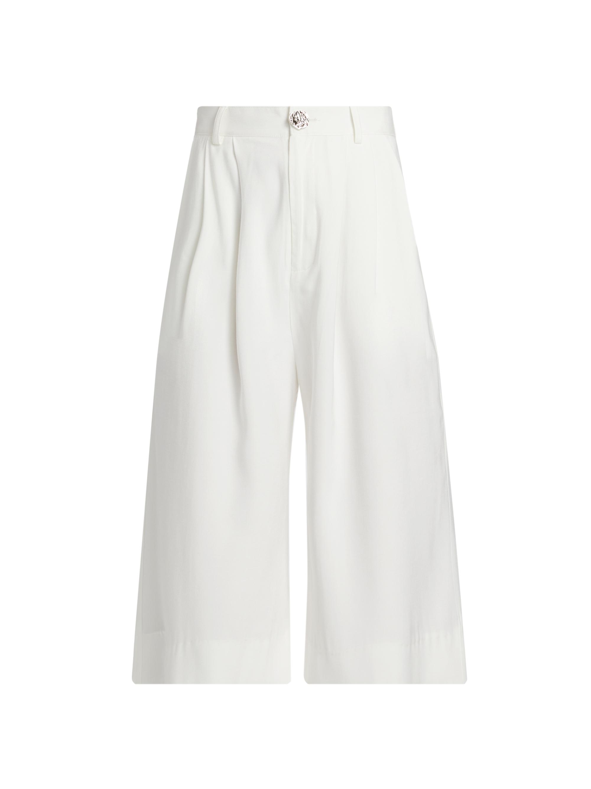 Nonchalant Label Women's Billie Wide-Leg Culottes - White