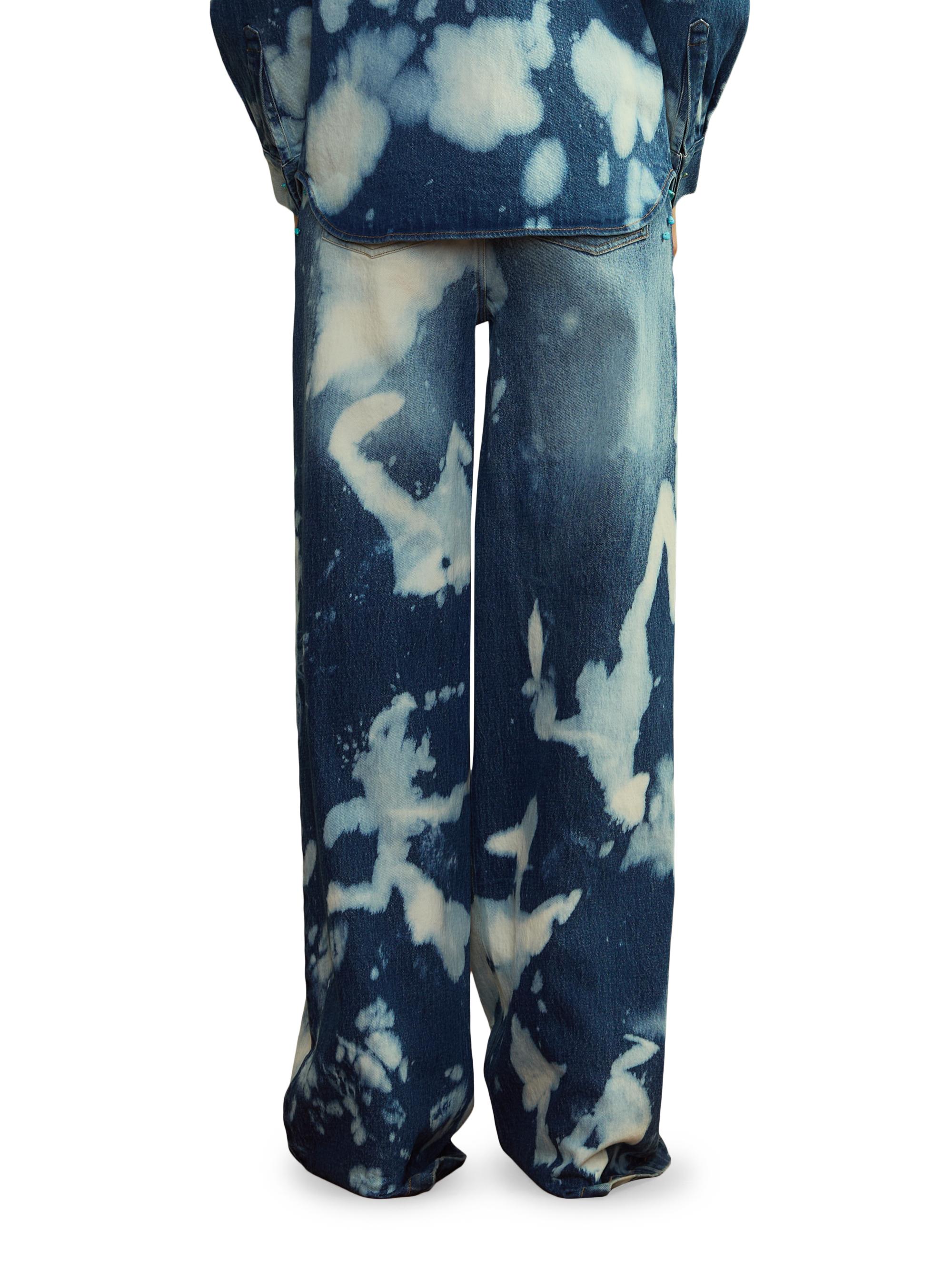 Cynthia Rowley Turquoise Stone Bleached Jeans | Saks Fifth Avenue