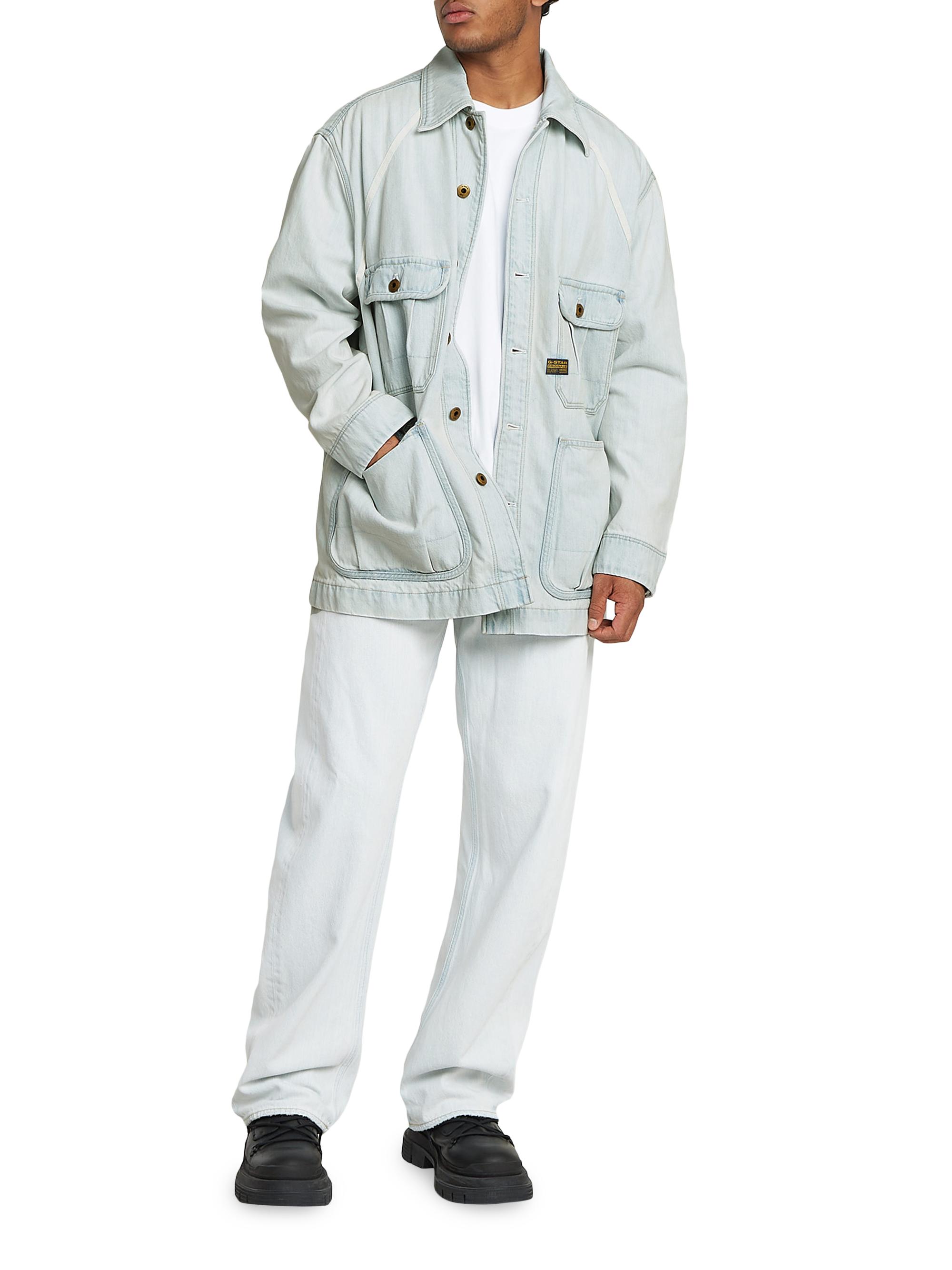 ジャケット・アウター GLOWNY G WORK JACKET (WHITE) 비주얼에이드 - [GLOWNY] G WORK JACKET - WHITE