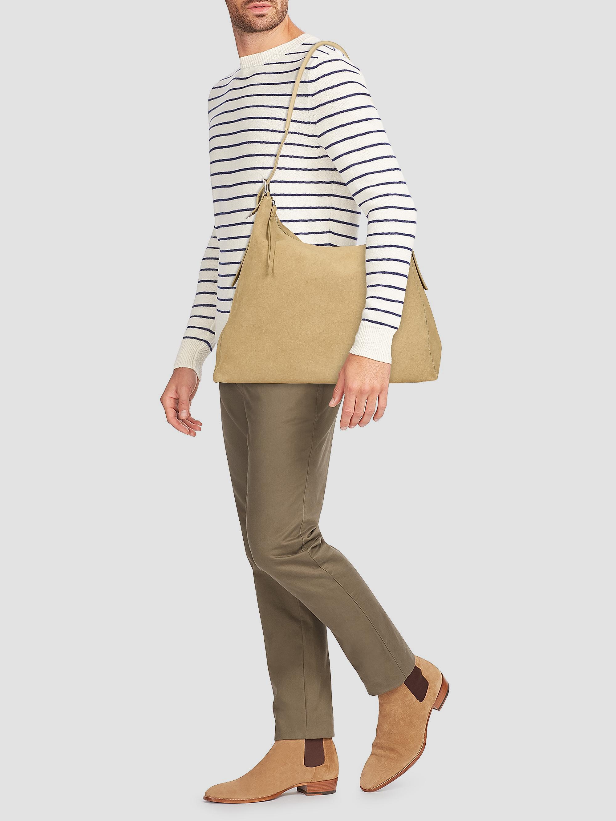 Suede Hobo Bag For Women – Hand-Woven Tote Shoulder Bag – Casual Spacious Purse - View #3