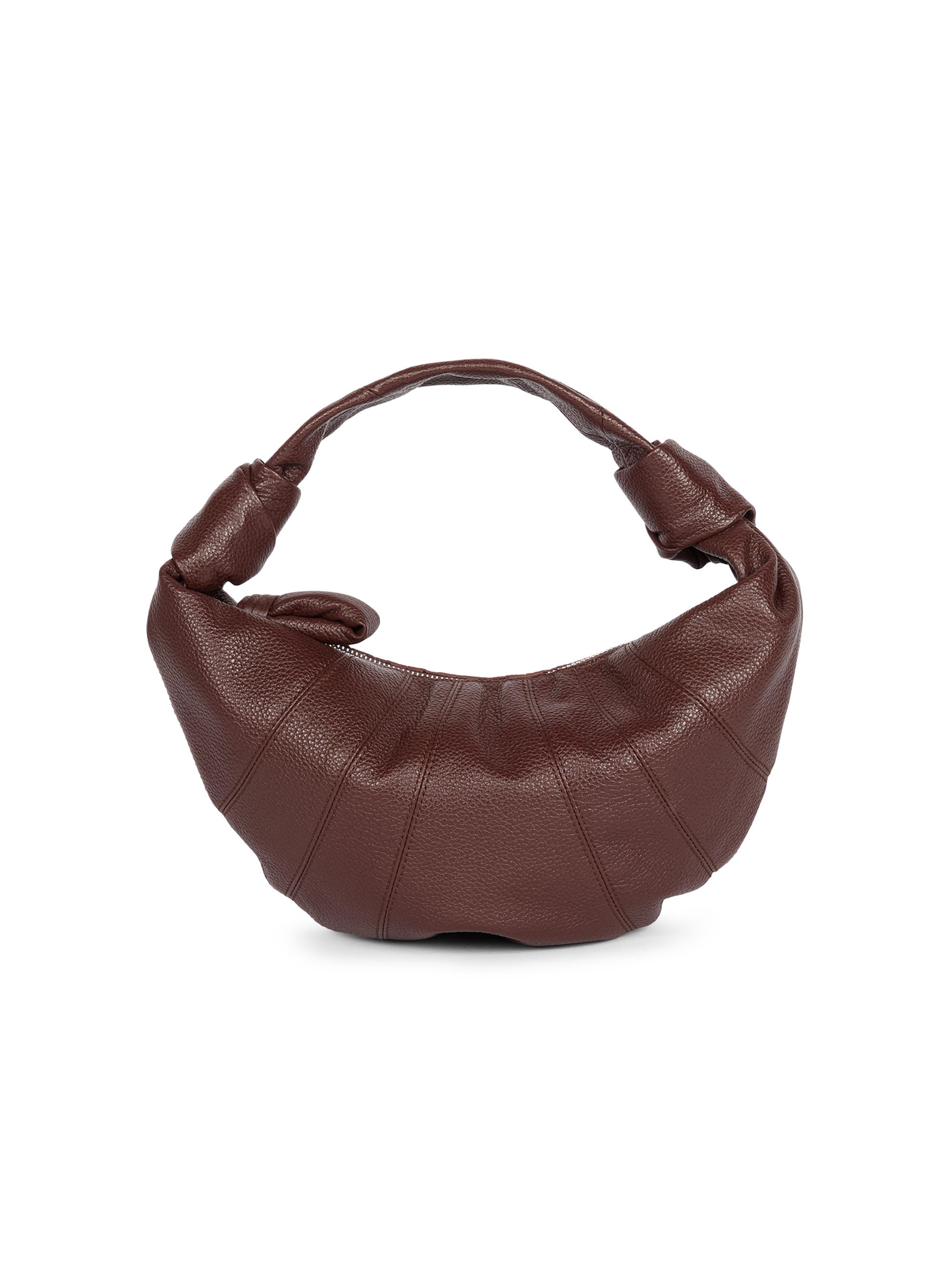 Lemaire Men's Mini Fortune Leather Top Handle Bag - Roasted Pecan