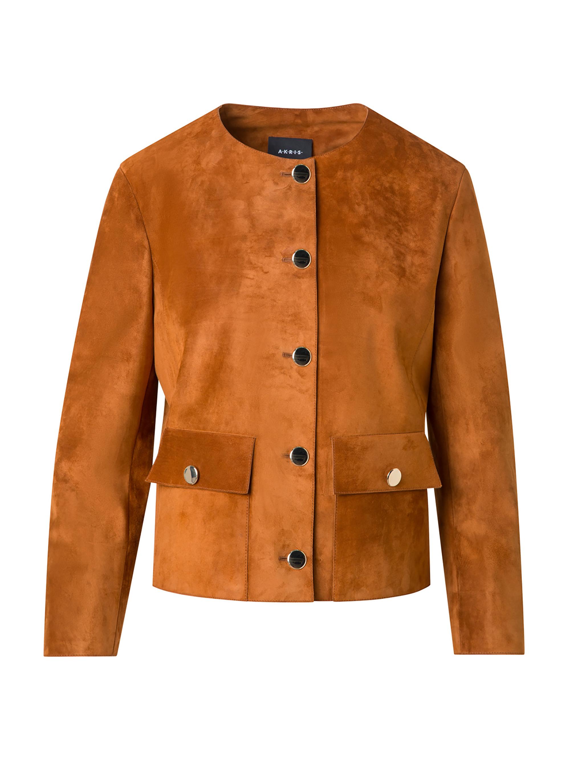 Akris Women's Winter Suede Jacket - Terra