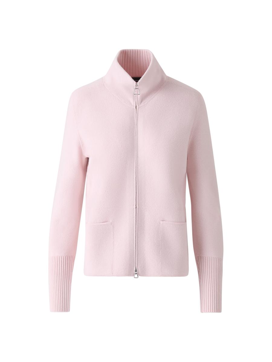 Akris Cashmere Piqué Zip Cardigan | Saks Fifth Avenue