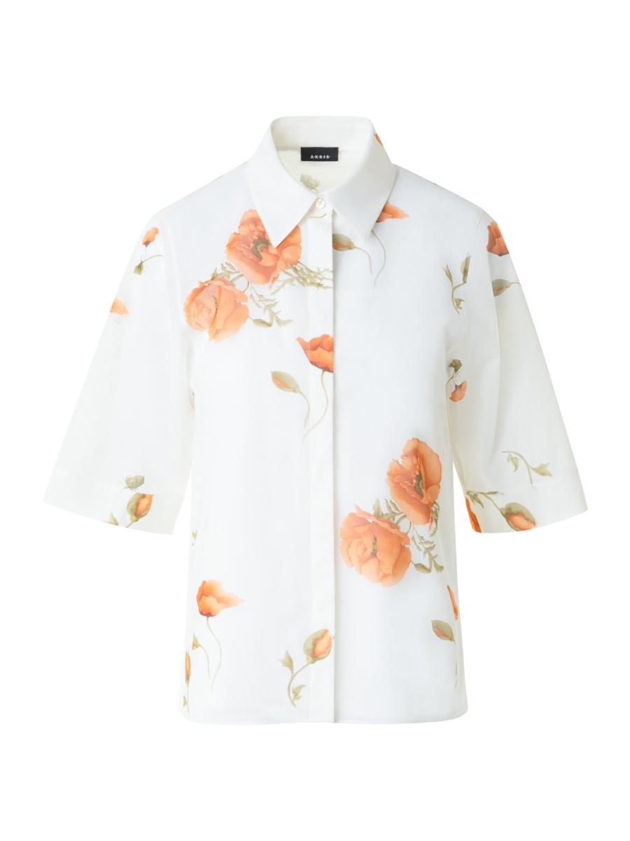 Akris Women's Floral Cotton Voile Shirt