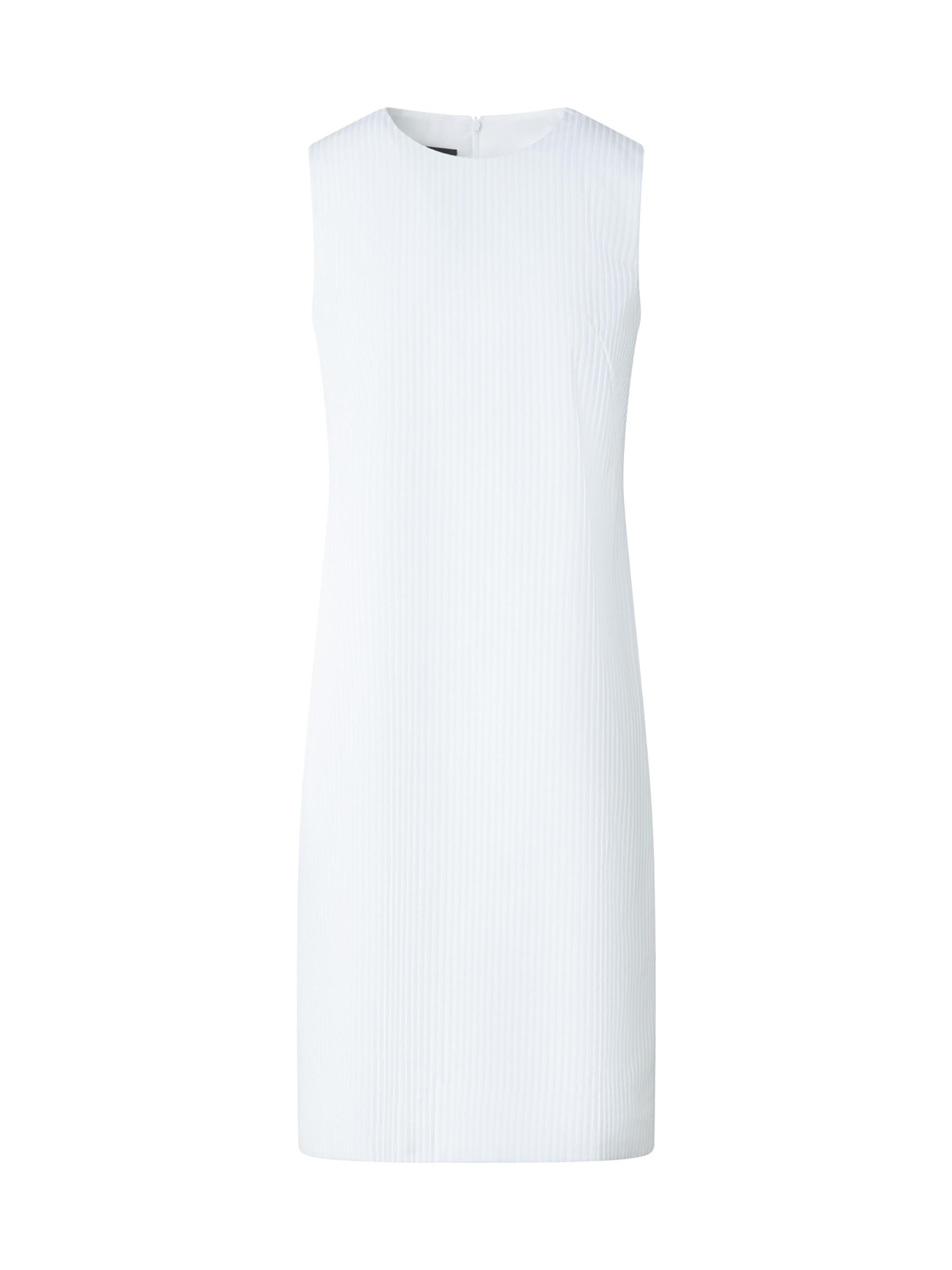 Akris Women's Stitched Pleat Cotton Voile Sheath Dress - White