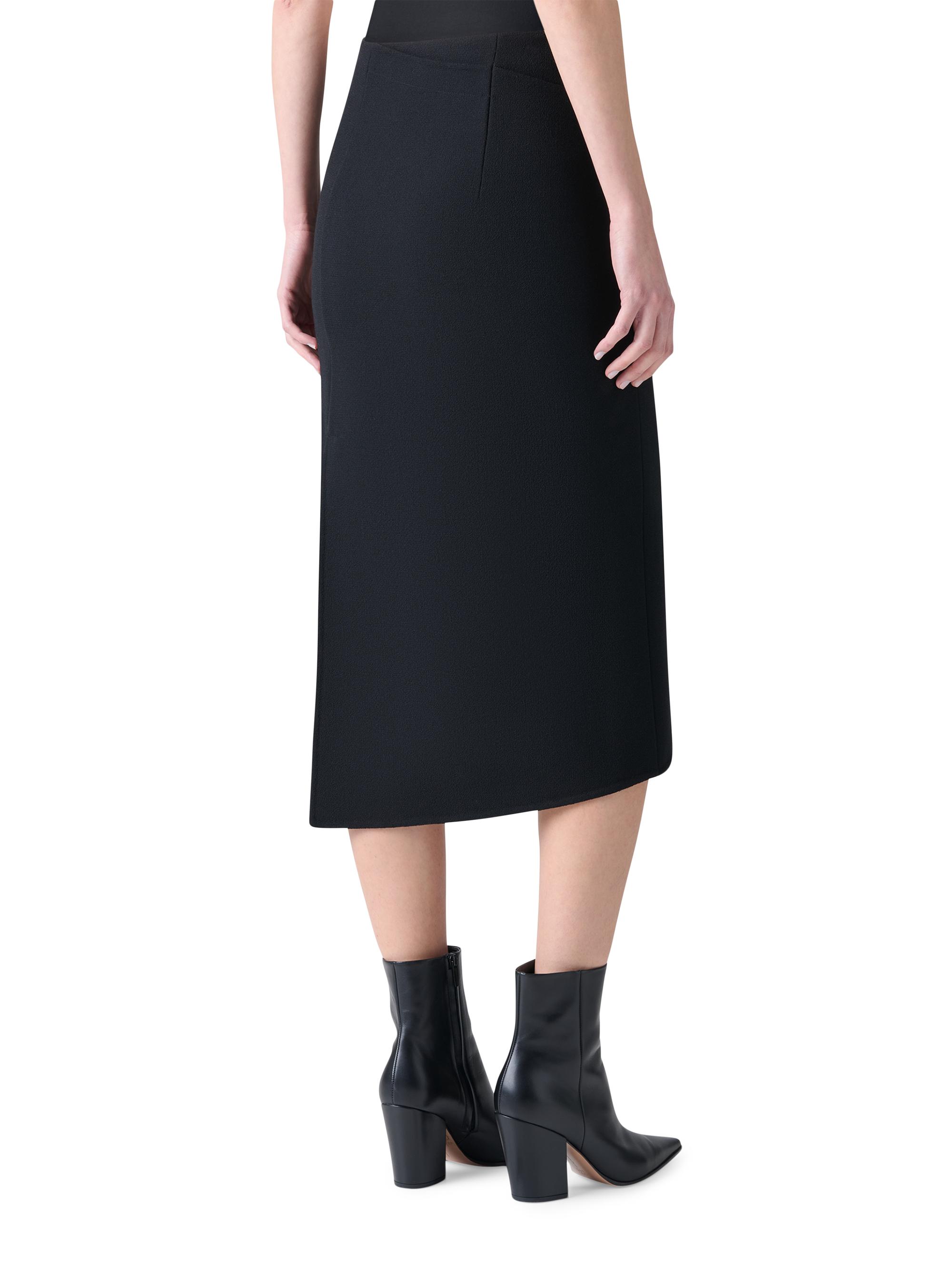 Akris Asymmetric Wool Trapezoid Midi-Skirt | Saks Fifth Avenue