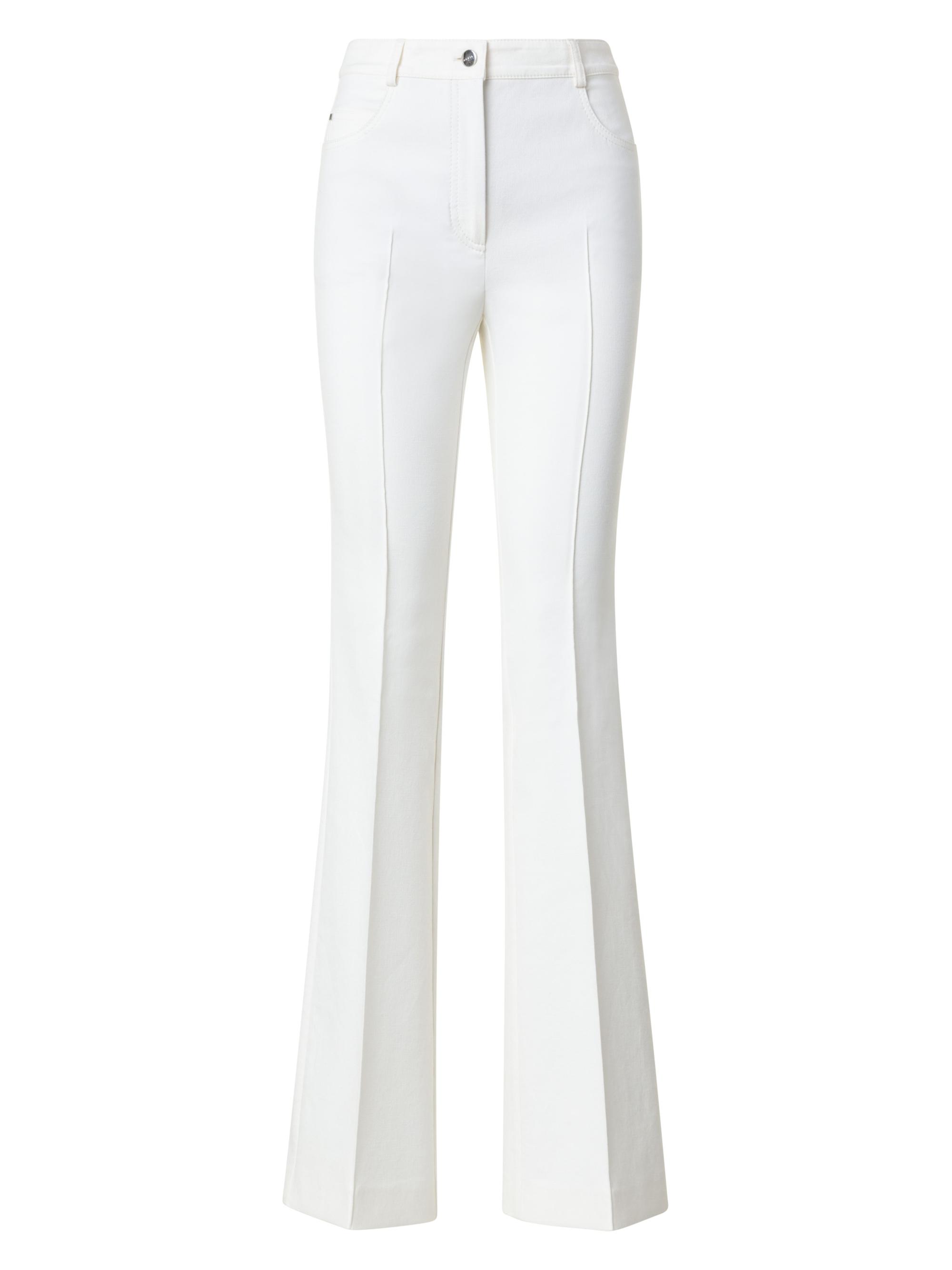 Akris Women's Farid Seamed Bootcut Pants - Ecru