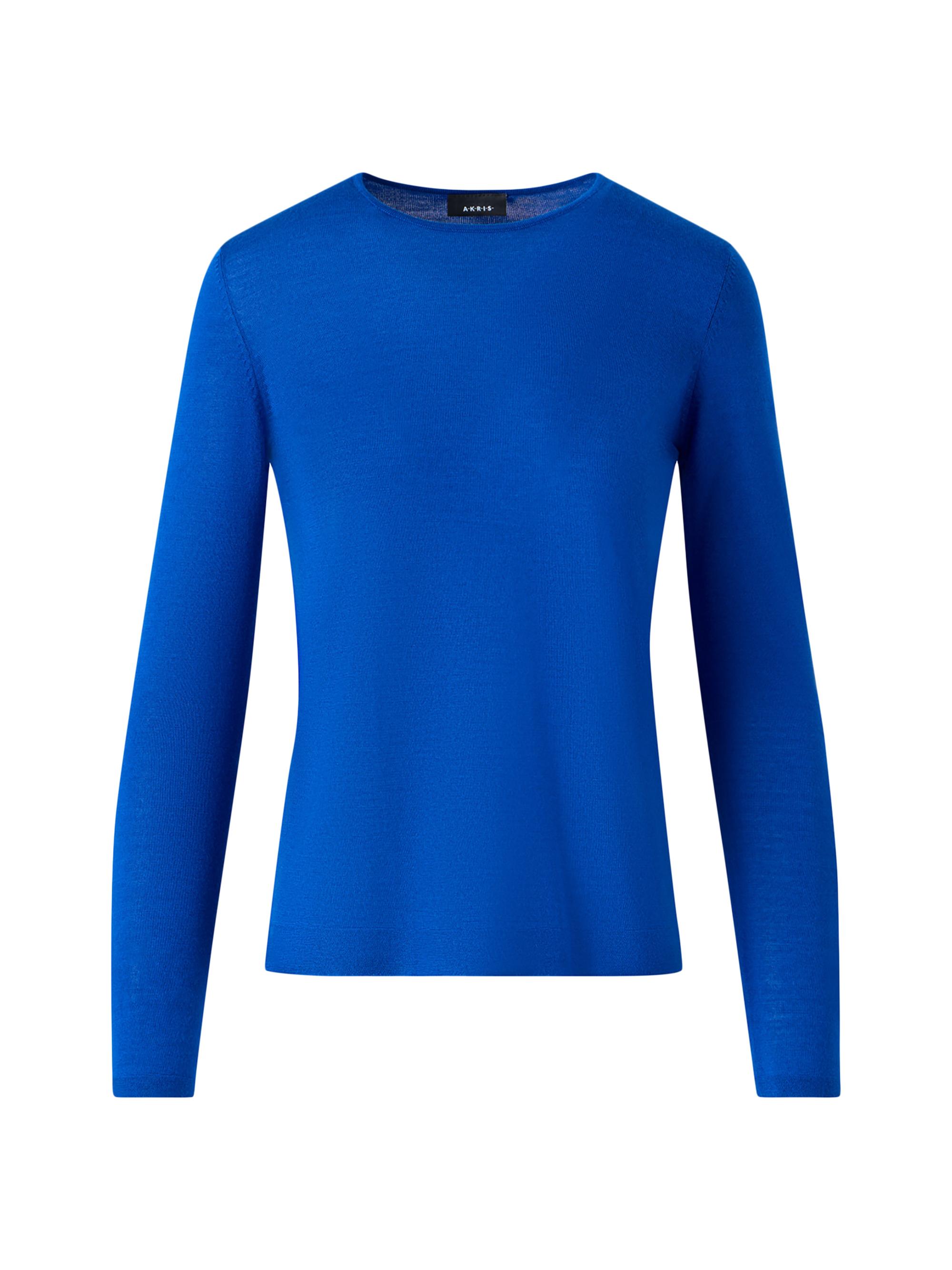 Akris Women's Cashmere-Silk Knit Sweater - Royal Blue