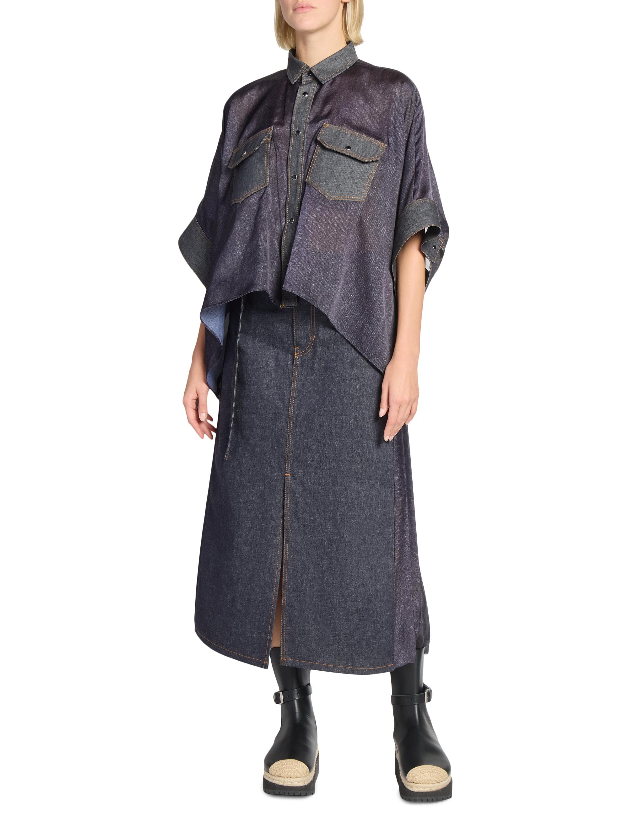 新品　sacai denim mix skirt サイズ2 25SS サカイ 新品 sacai denim mix skirt サイズ2 25SS サカイ 新品 sacai