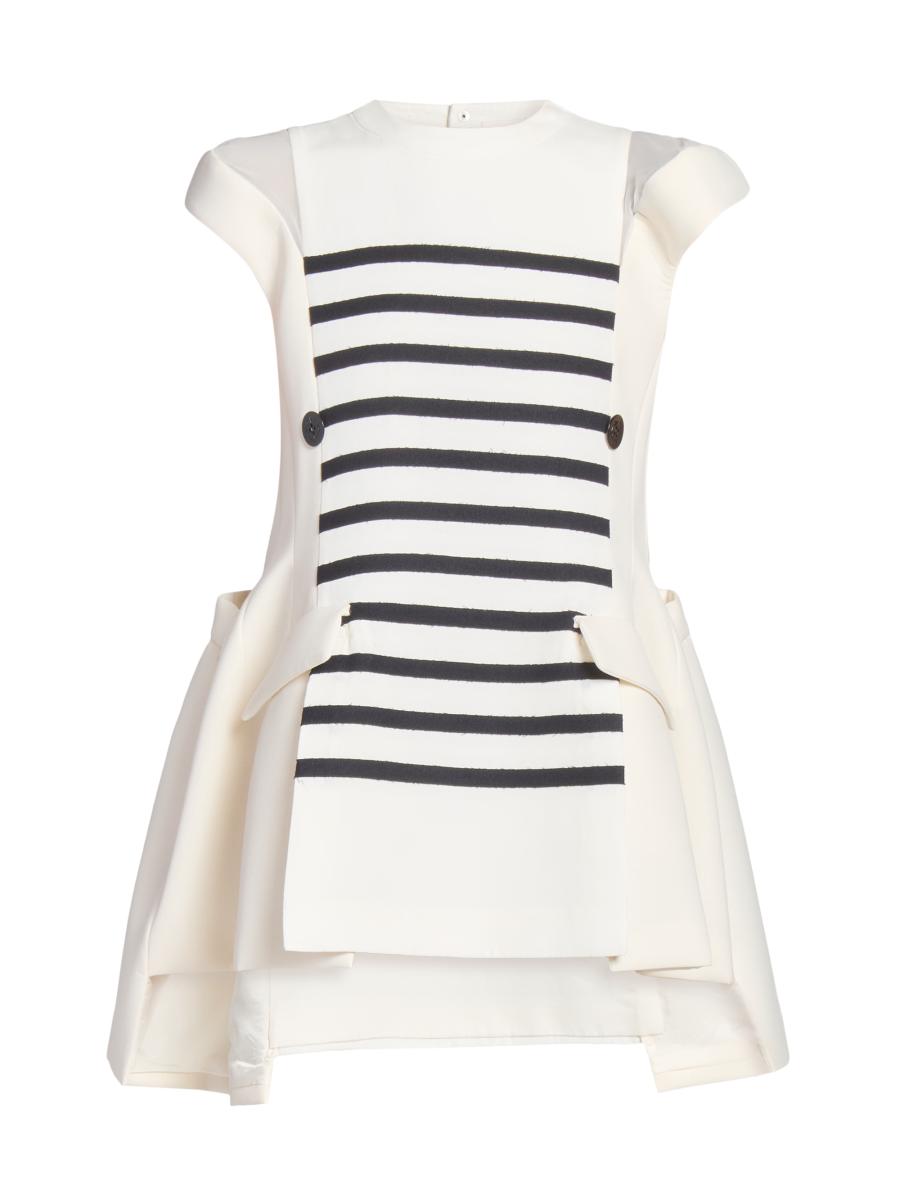 Sacai Double-Faced Silk-Cotton Minidress | Saks Fifth Avenue