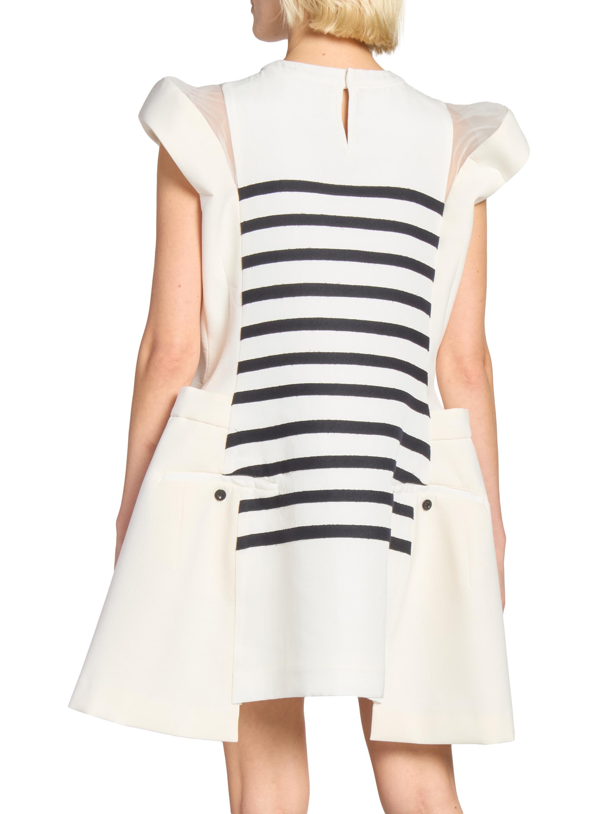 Sacai Double-Faced Silk-Cotton Minidress | Saks Fifth Avenue