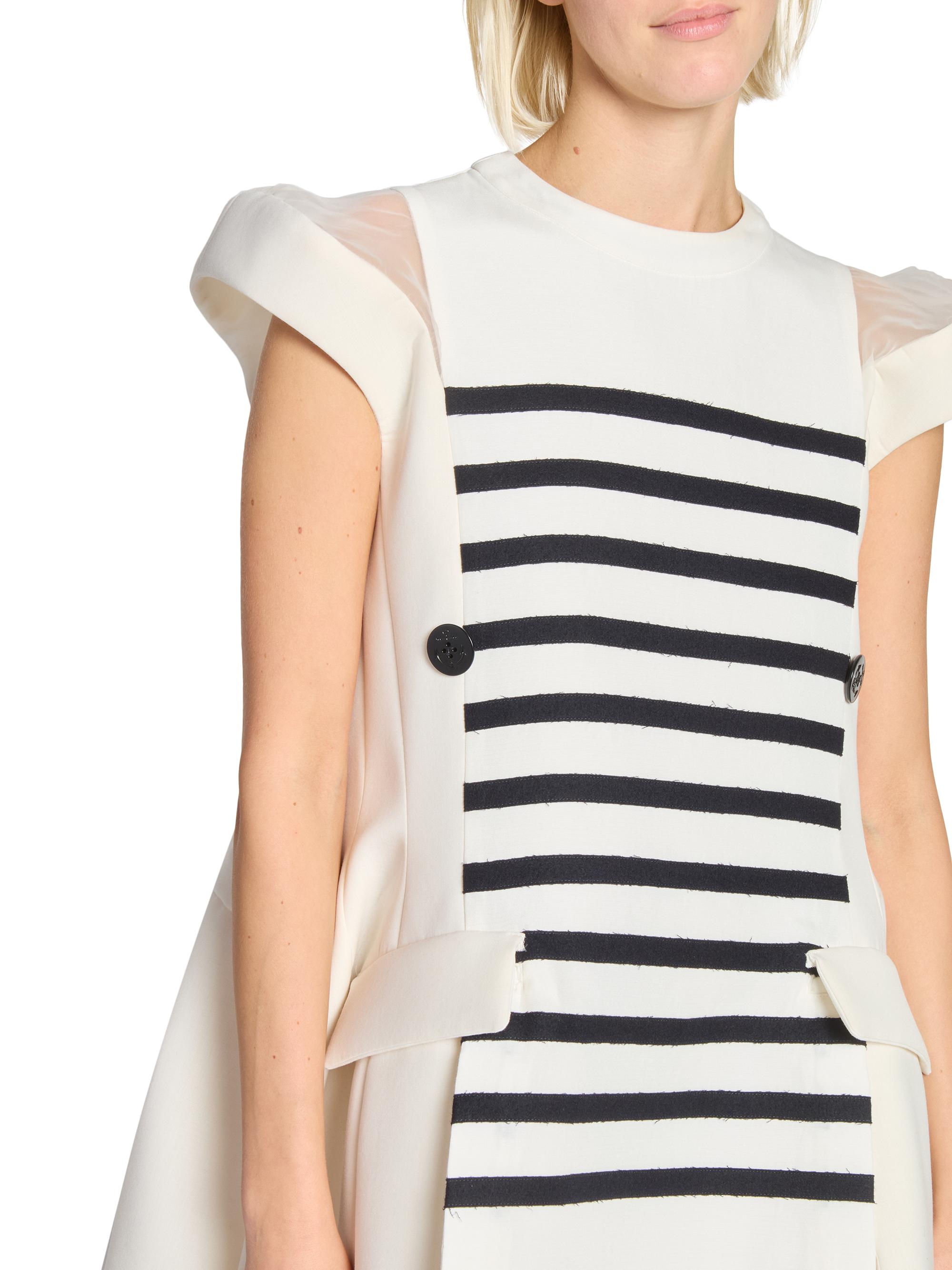 Sacai Double-Faced Silk-Cotton Minidress | Saks Fifth Avenue
