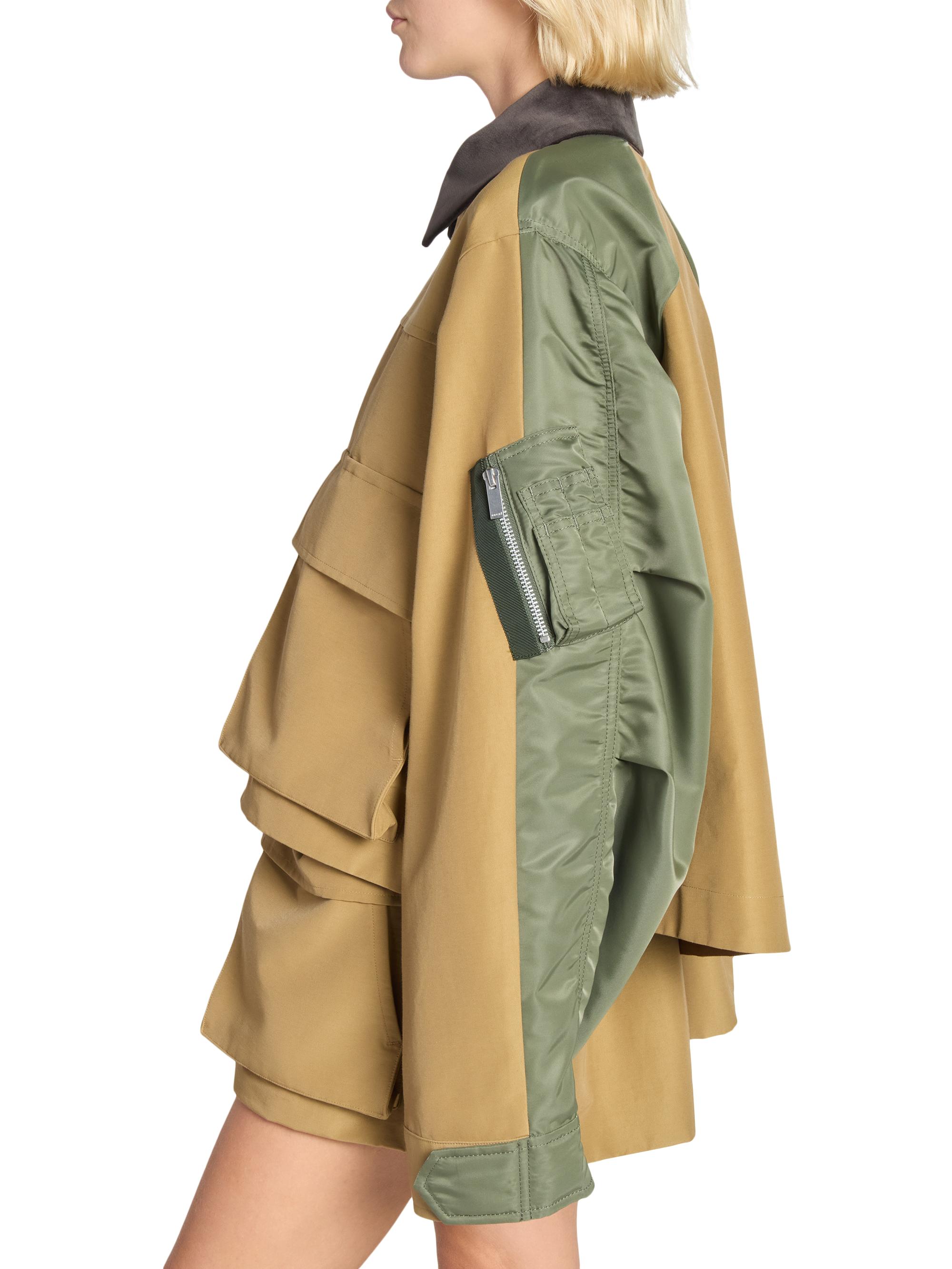 Sacai Grosgrain Nylon Twill Blouson Jacket | Saks Fifth Avenue