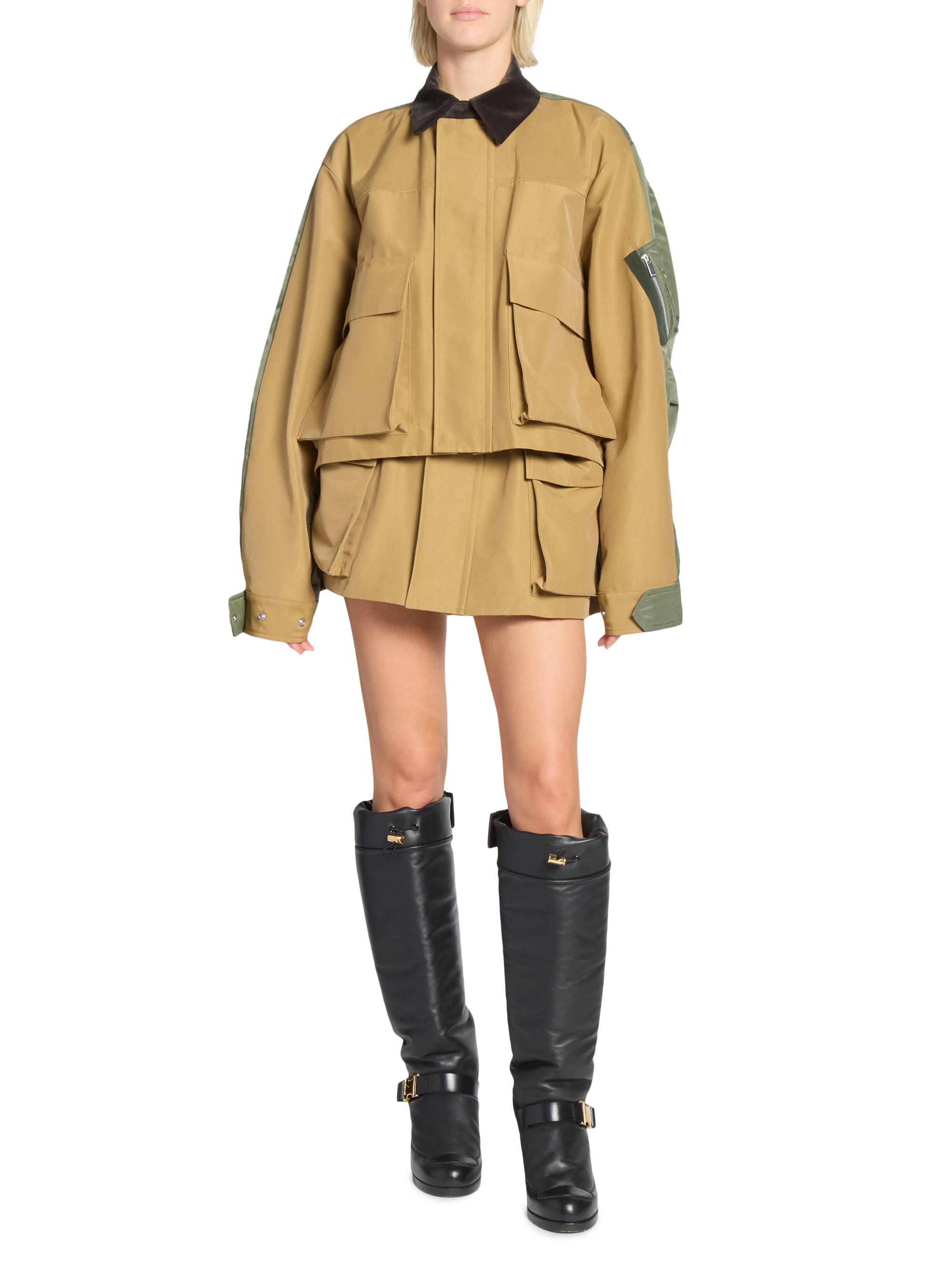 【新品未使用】sacai WOMEN Grosgrain Mix Blouson Sacai Grosgrain Nylon Twill Blouson Jacket | Saks Fifth Avenue