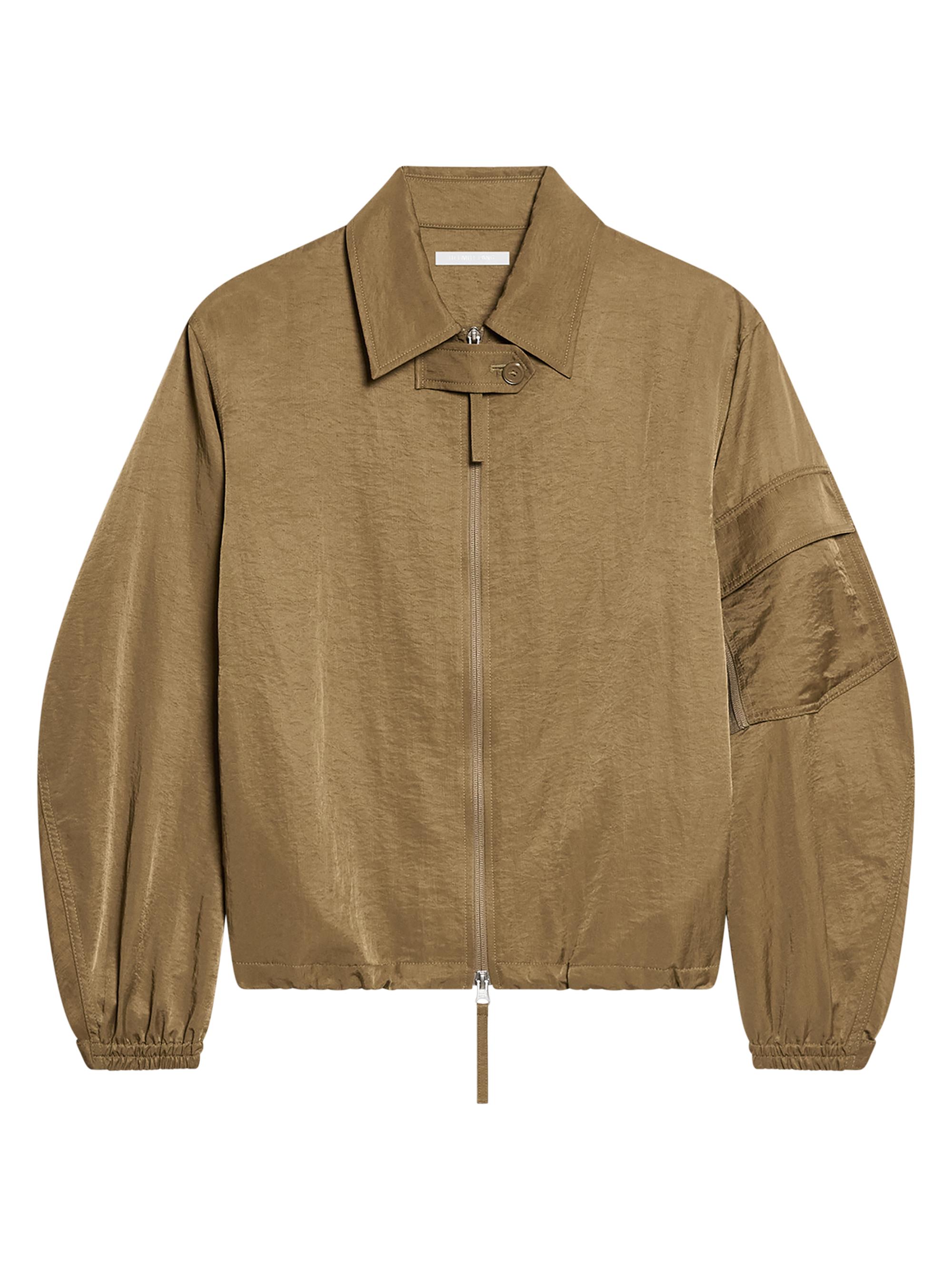 Helmut Lang Women's Zip Bomber Jacket - Cognac