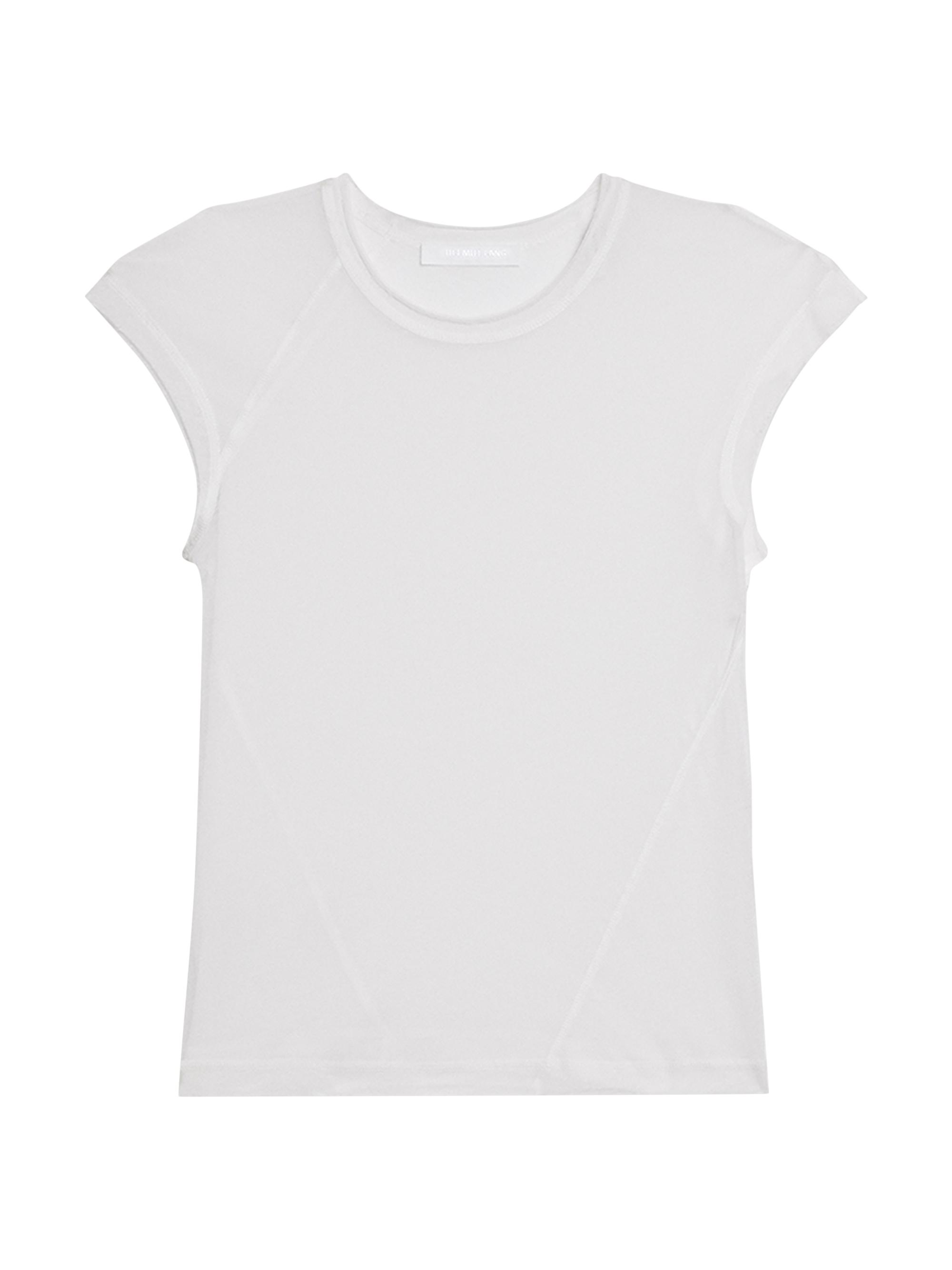 Helmut Lang Women's Twisted Crop Crewneck Top - White