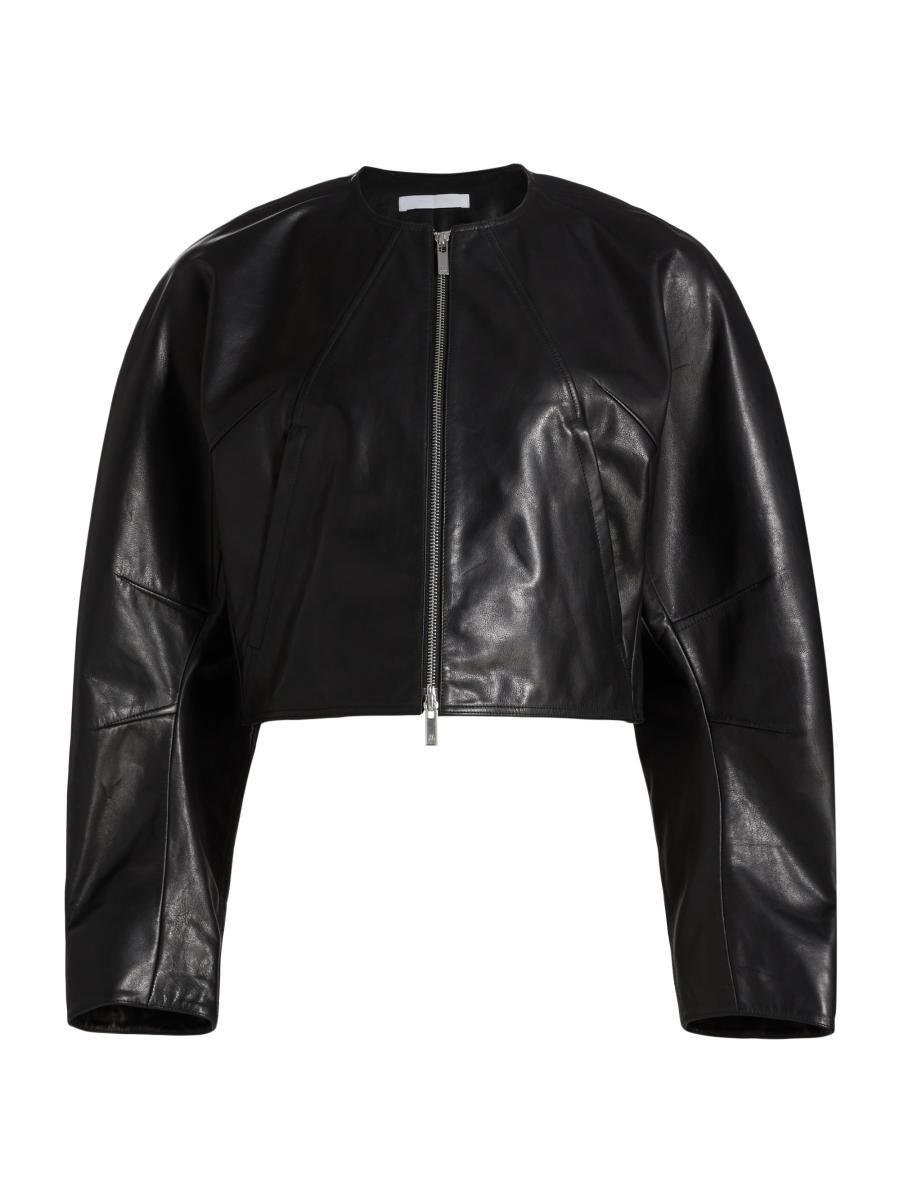 Helmut Lang Women's Articulated Leather Jacket In Black