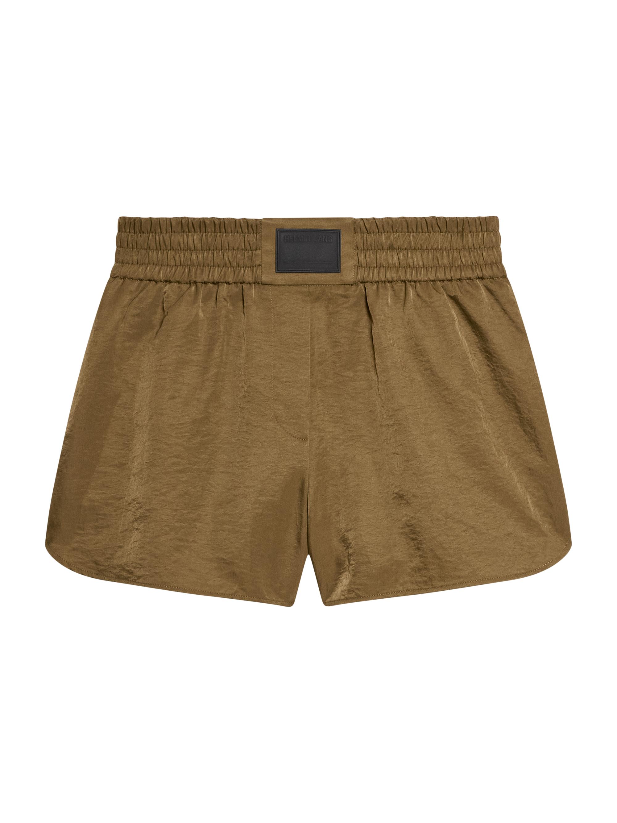 Helmut Lang Women's Creased Boxer Shorts - Cognac