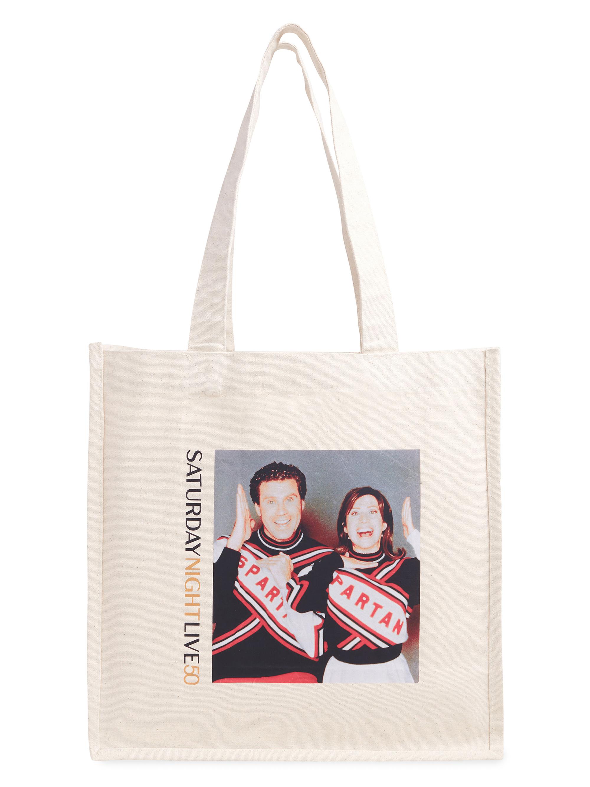 Favorite Daughter Women's  x SNL Spartan Spirit Cotton Tote Bag - Khaki