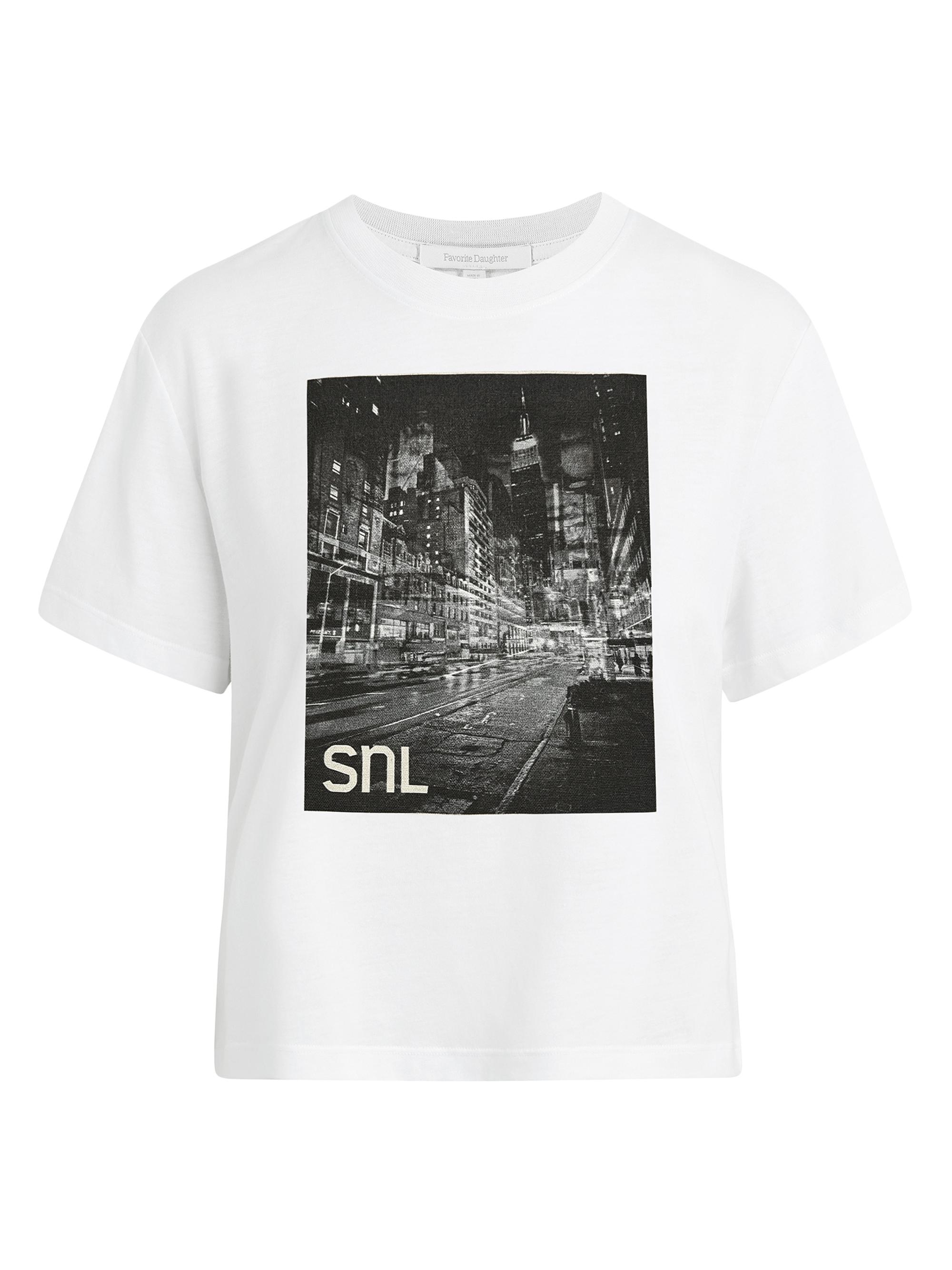 Favorite Daughter Women's  x SNL City T-Shirt - White