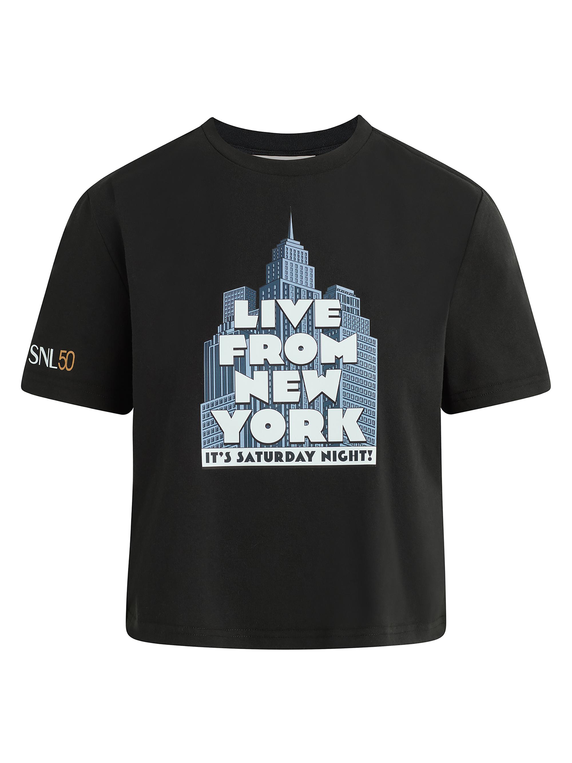 Favorite Daughter Women's  x SNL Live From NY T-Shirt - Black