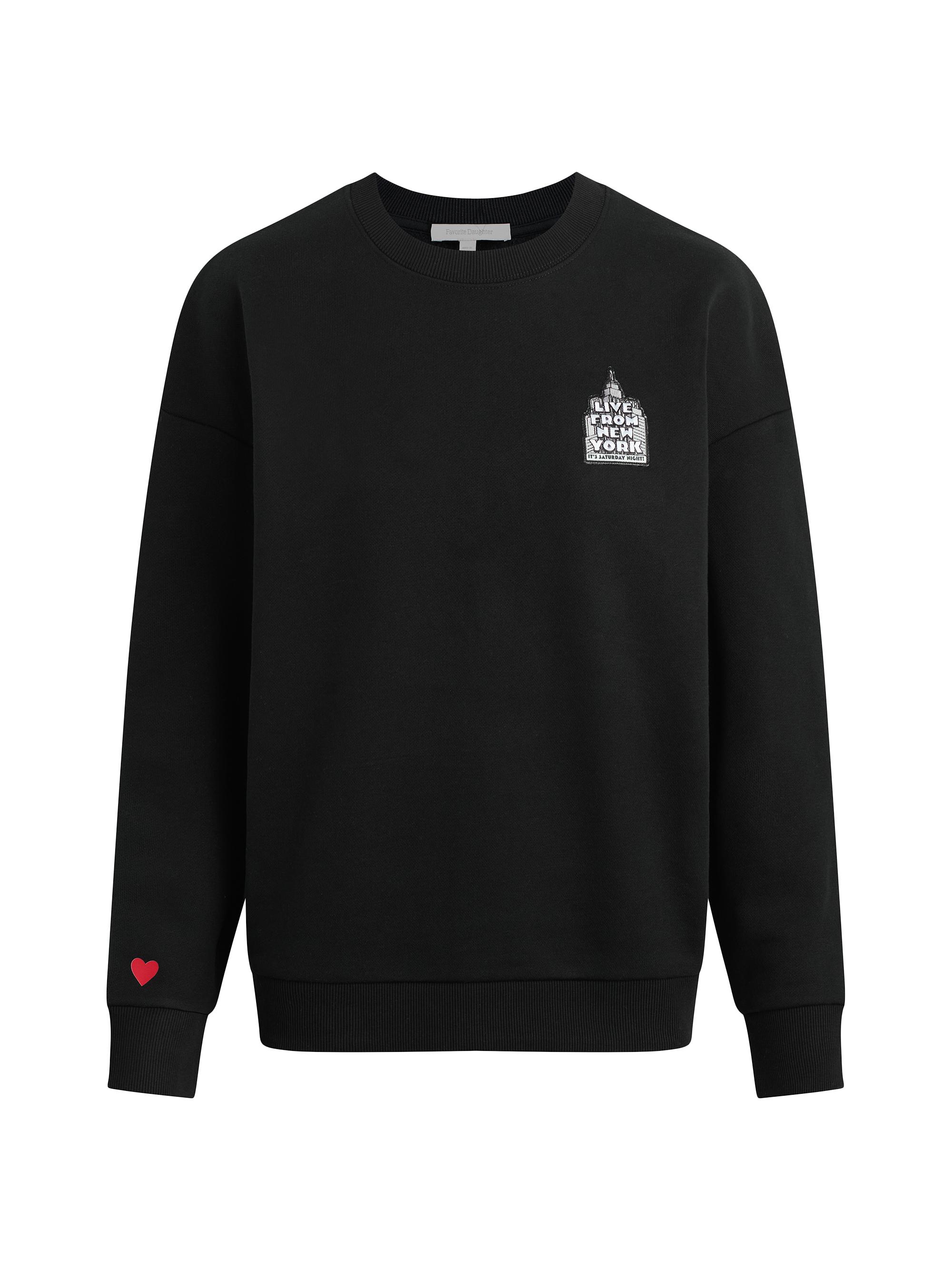 Favorite Daughter Women's  x SNL Block Logo Sweatshirt - Black