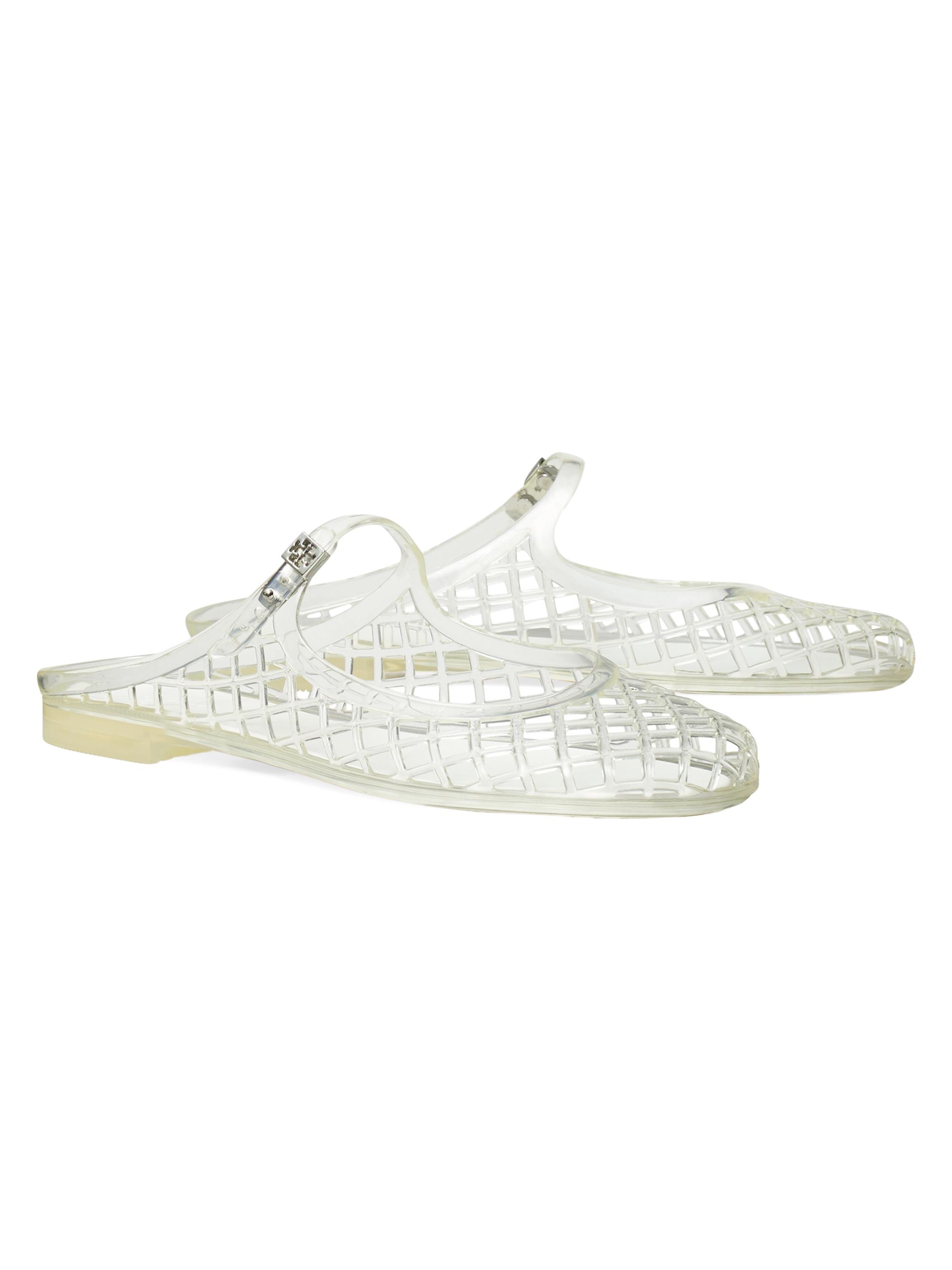 Tory Burch Joy Tumbled Calf アイボリー Tory Burch Mellow Jelly Mary Jane Flats | Saks Fifth Avenue