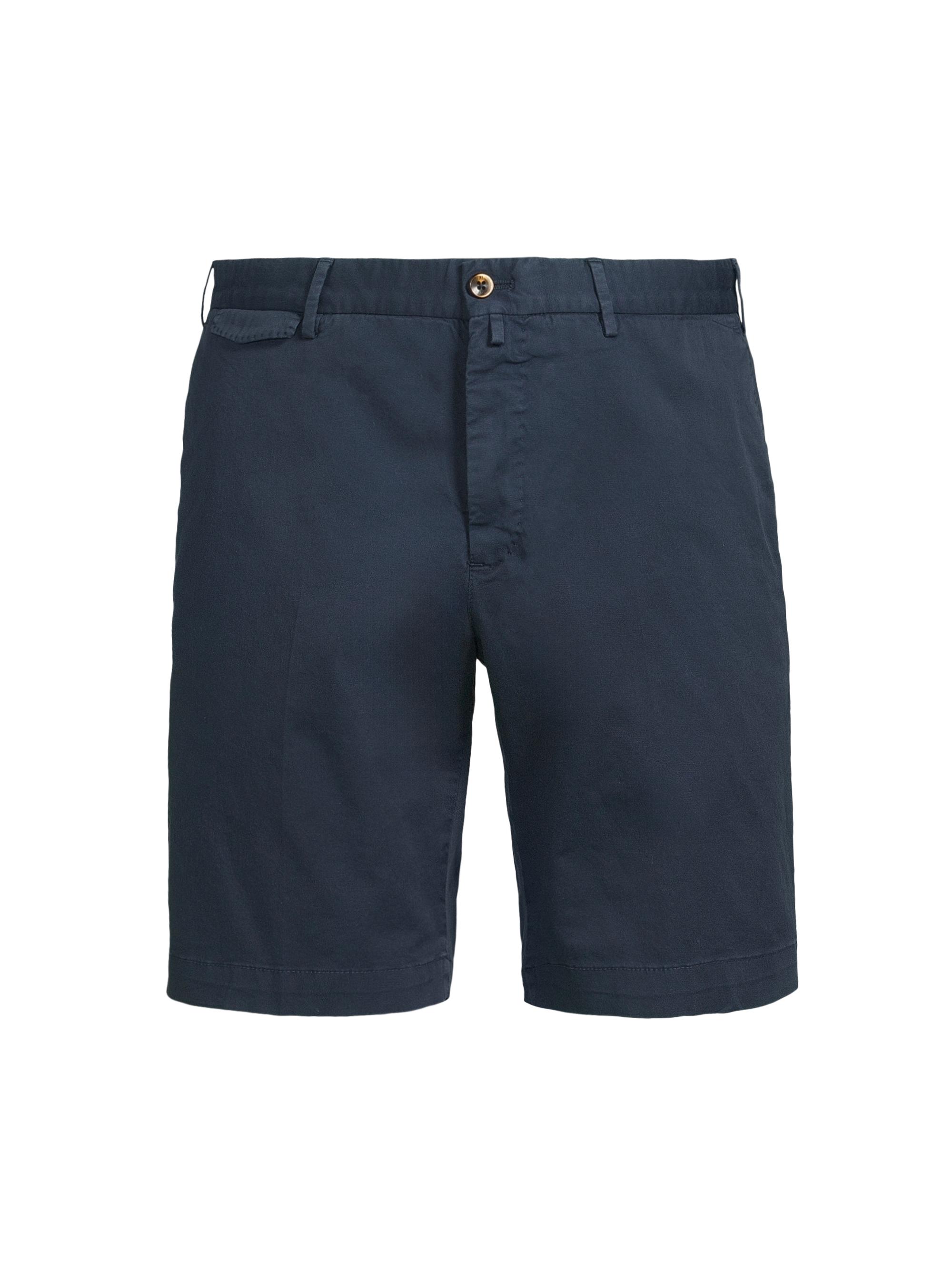 PT Torino Men's Light Stretch Gabardine Bermuda Shorts - Blue