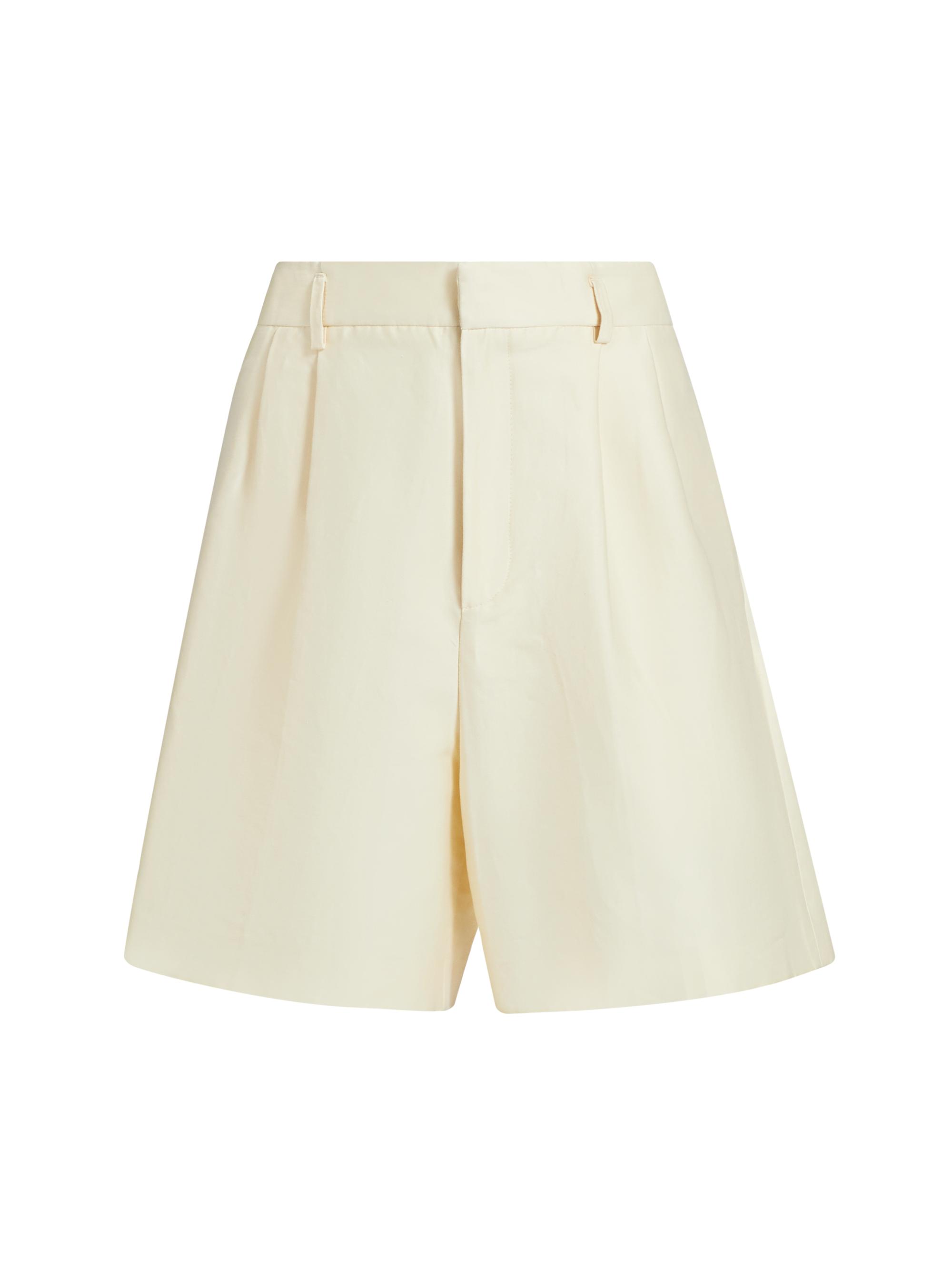Fabiana Filippi Women's Cotton-Silk Pleated Shorts - Vaniglia