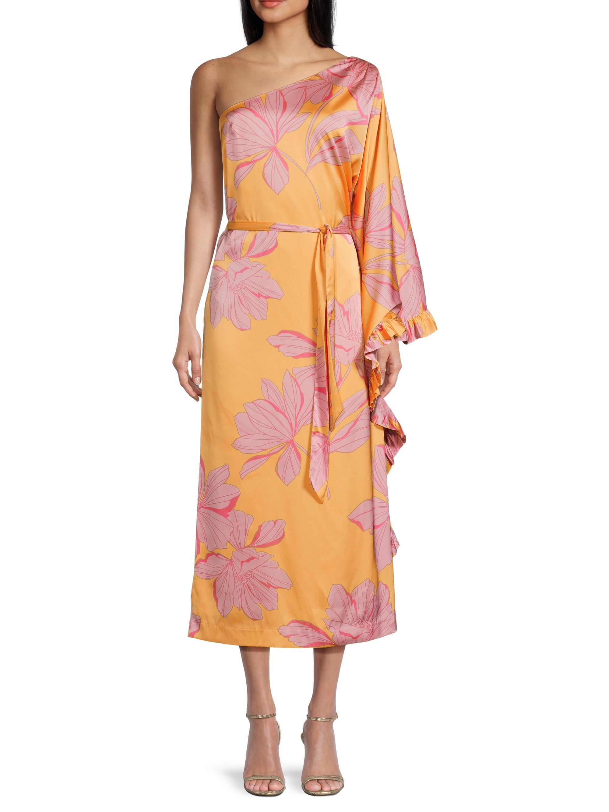 open lace back dress Dressing Up Lemon One Shoulder Maxi Dress With Open Back Detail  Club L  London