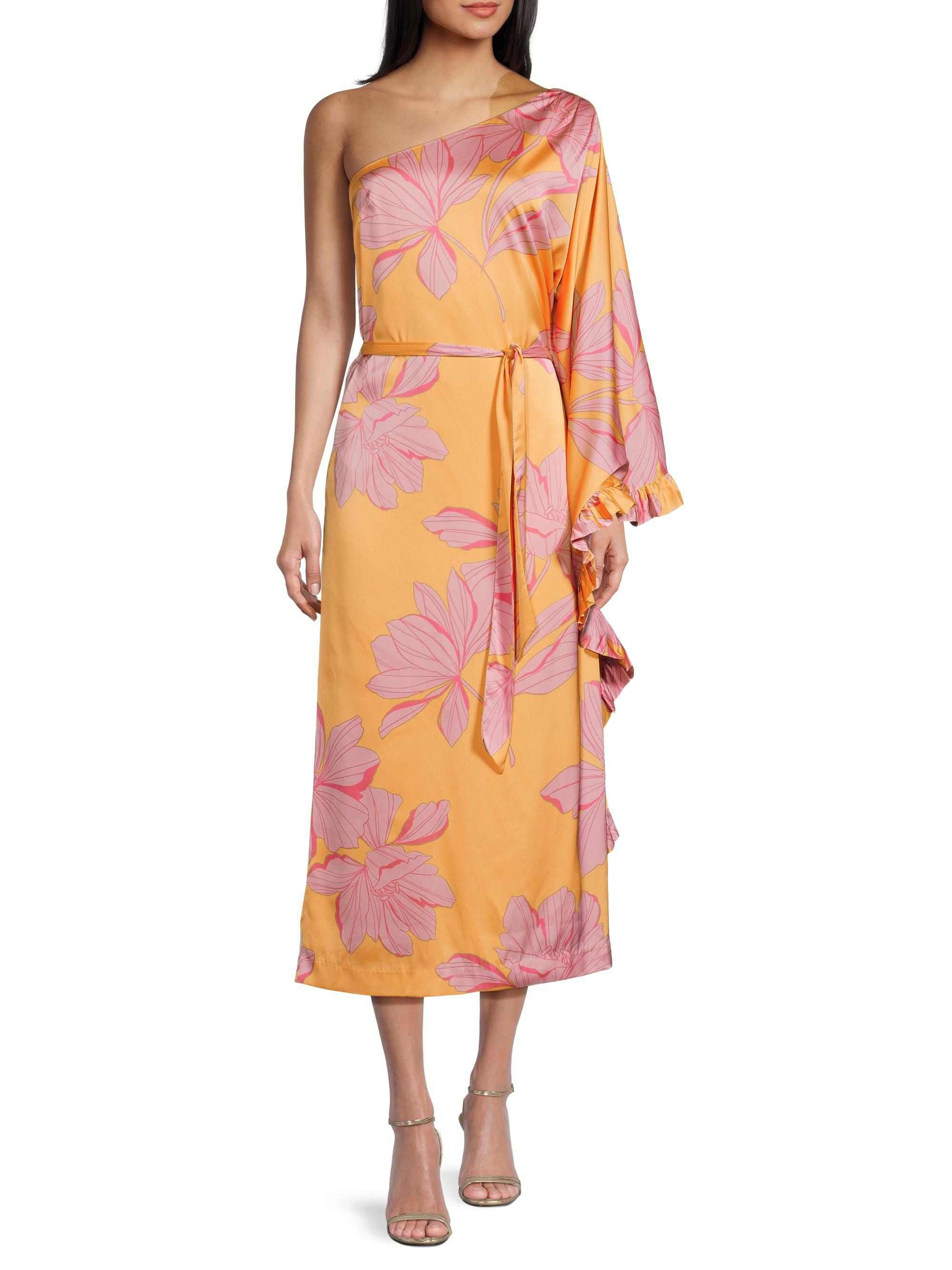 knee length dresses for ladies Philippa One-Shoulder Maxi Dress by Hutch