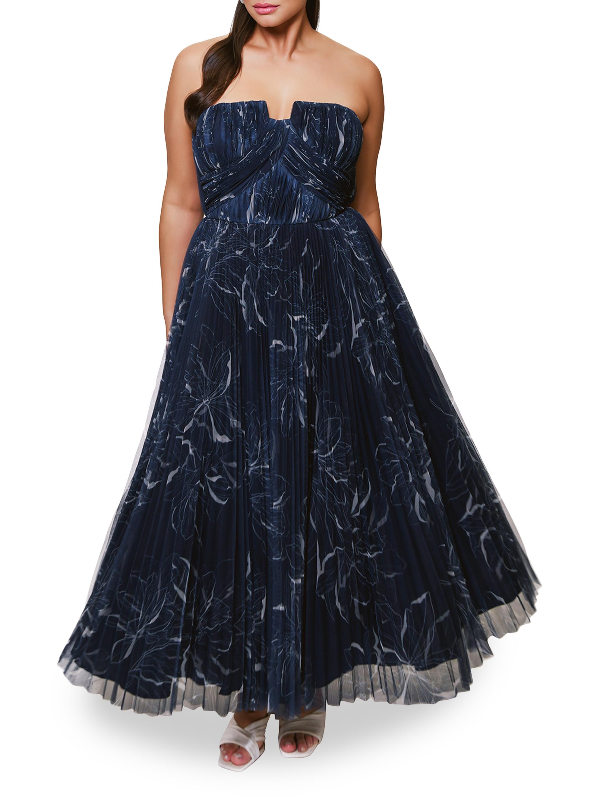 Hutch Women's Corene Tulle Gown - Navy Two Tone | Thumbnail 3