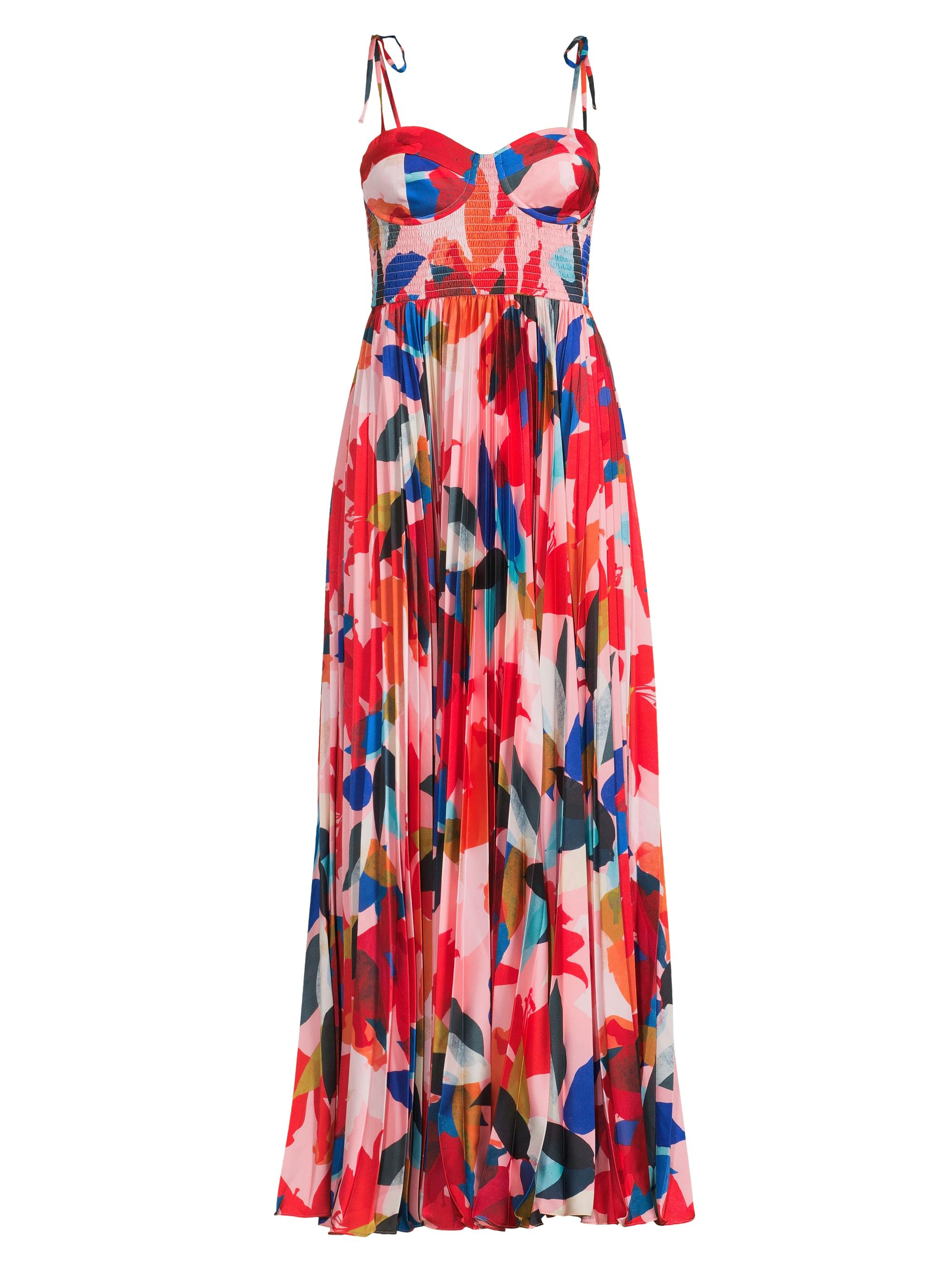 Hutch Women's Ayla Abstract Maxi Dress - Coral Papier