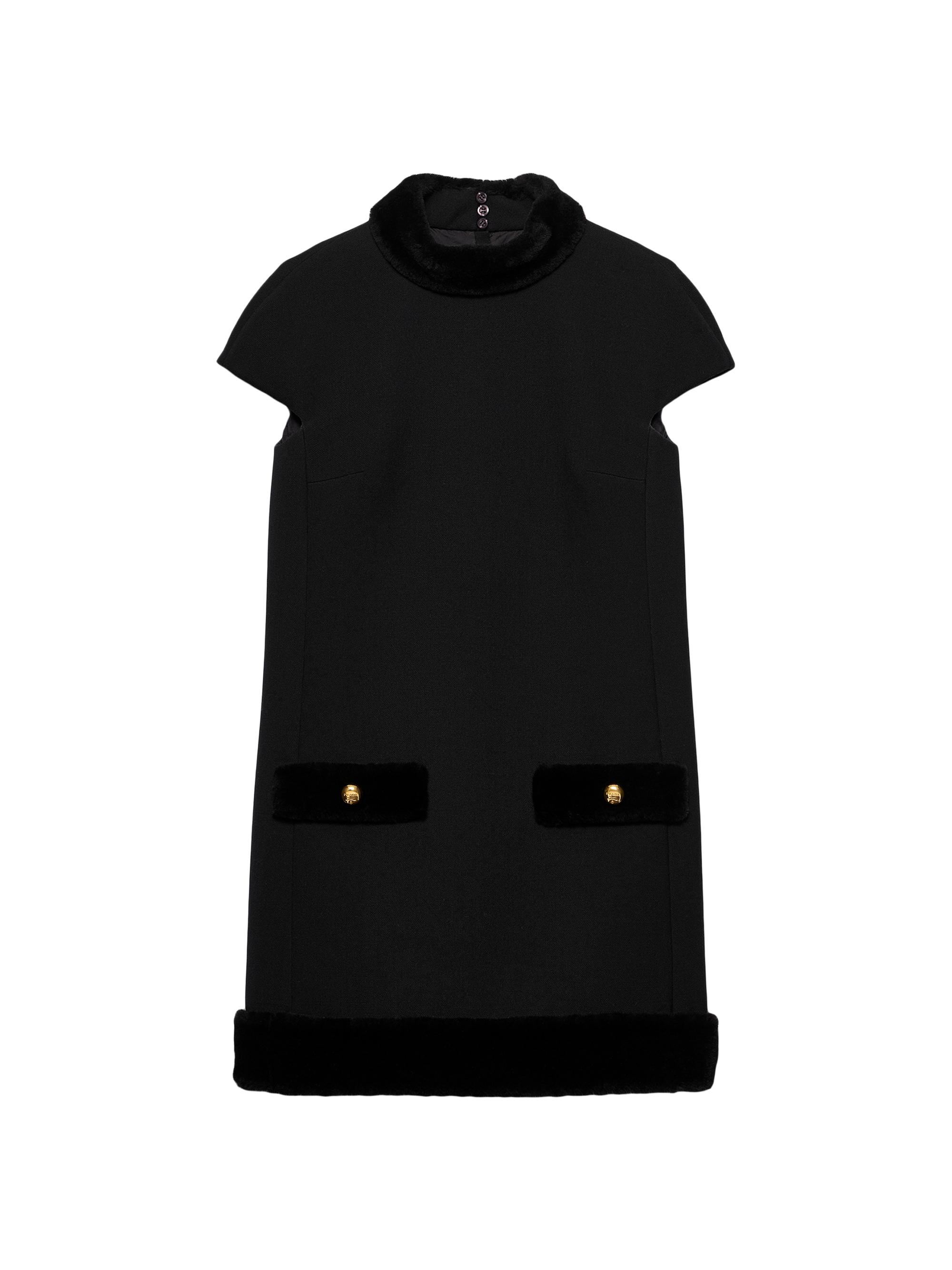 Prada Women's Natté Mini-Dress - Black