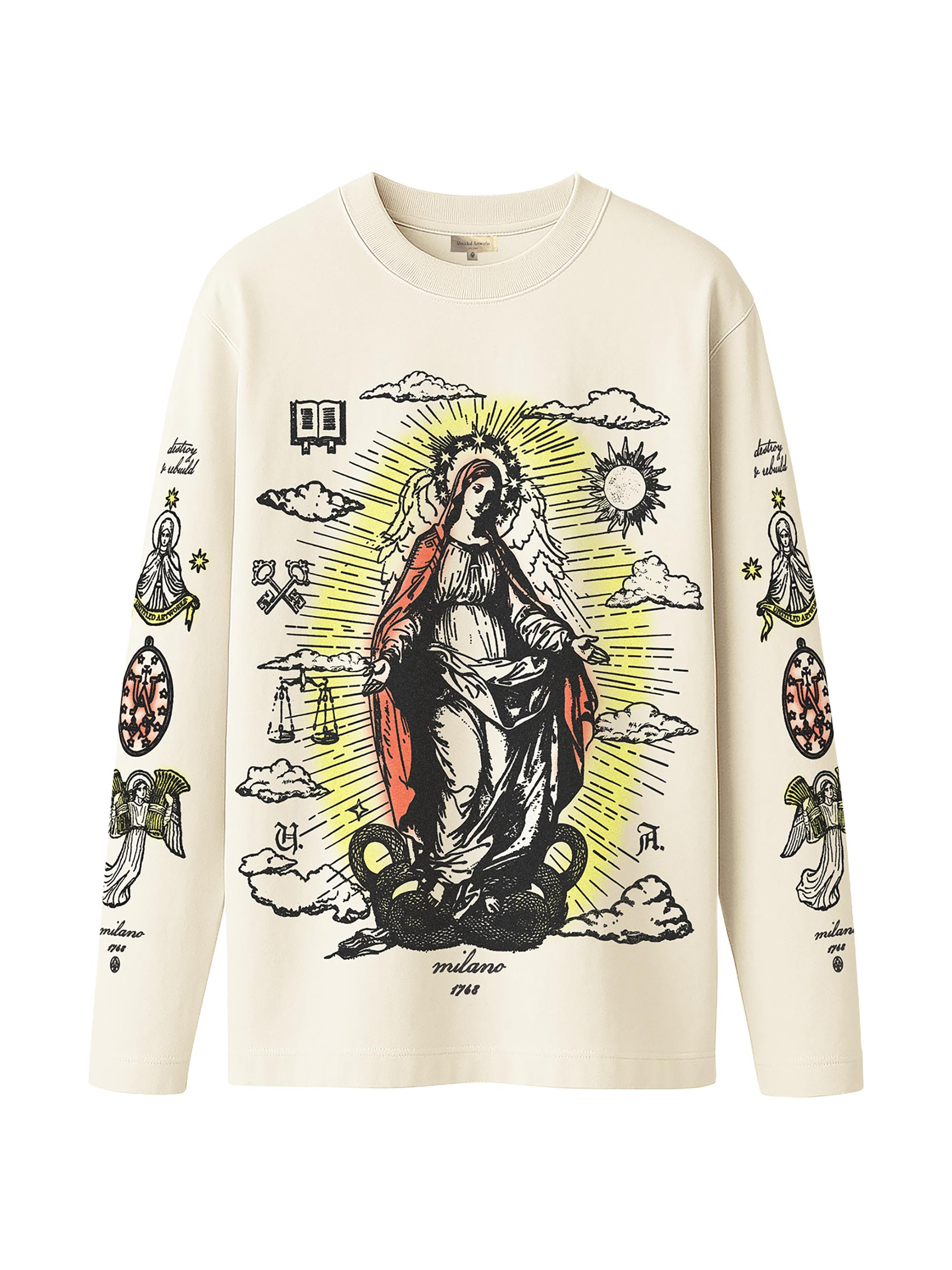 Untitled Artworks Men's Destroy and Rebuild Sacred Cotton Top - White