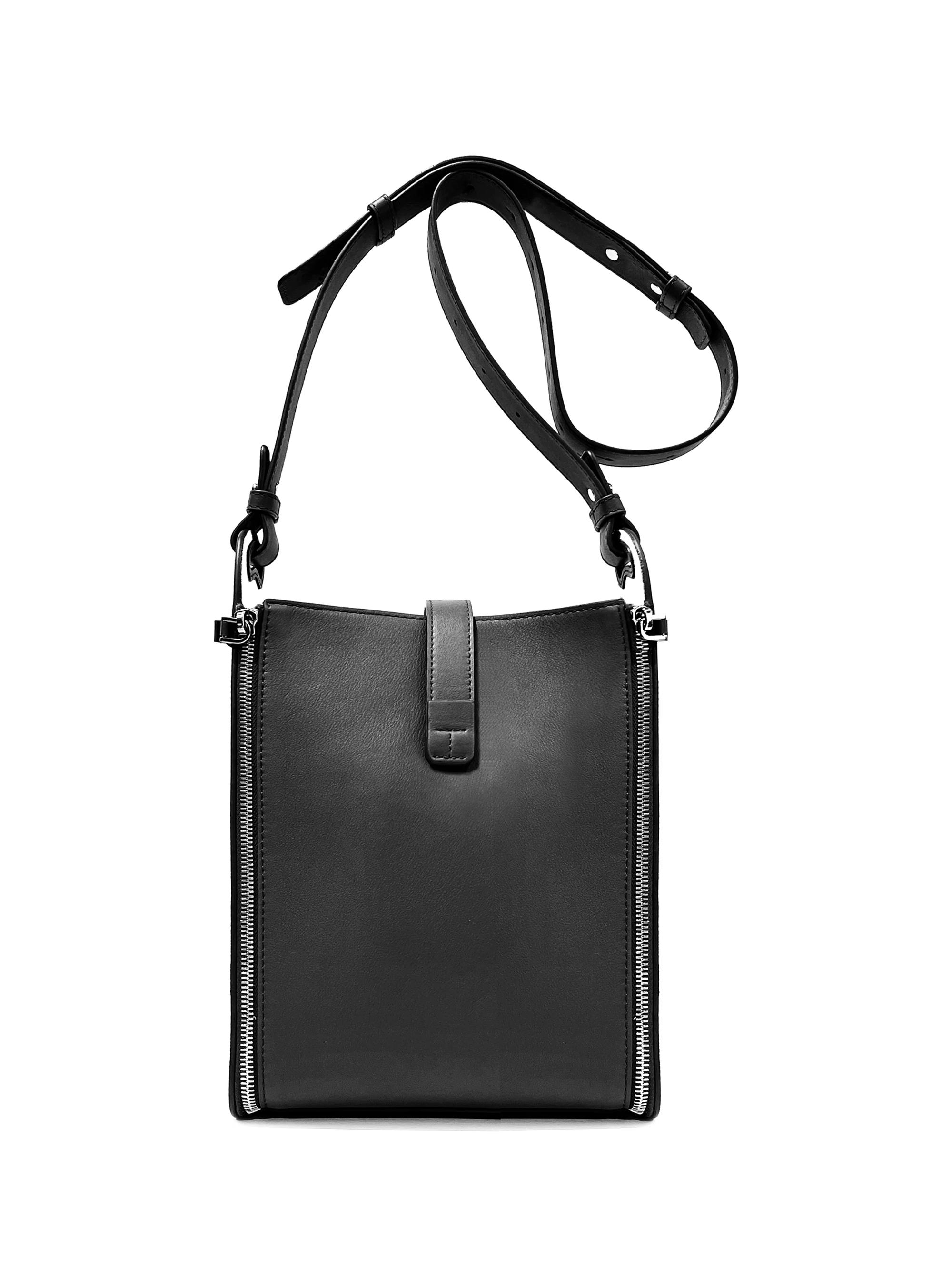 BONASTRE Men's Dome Leather Tote - Black