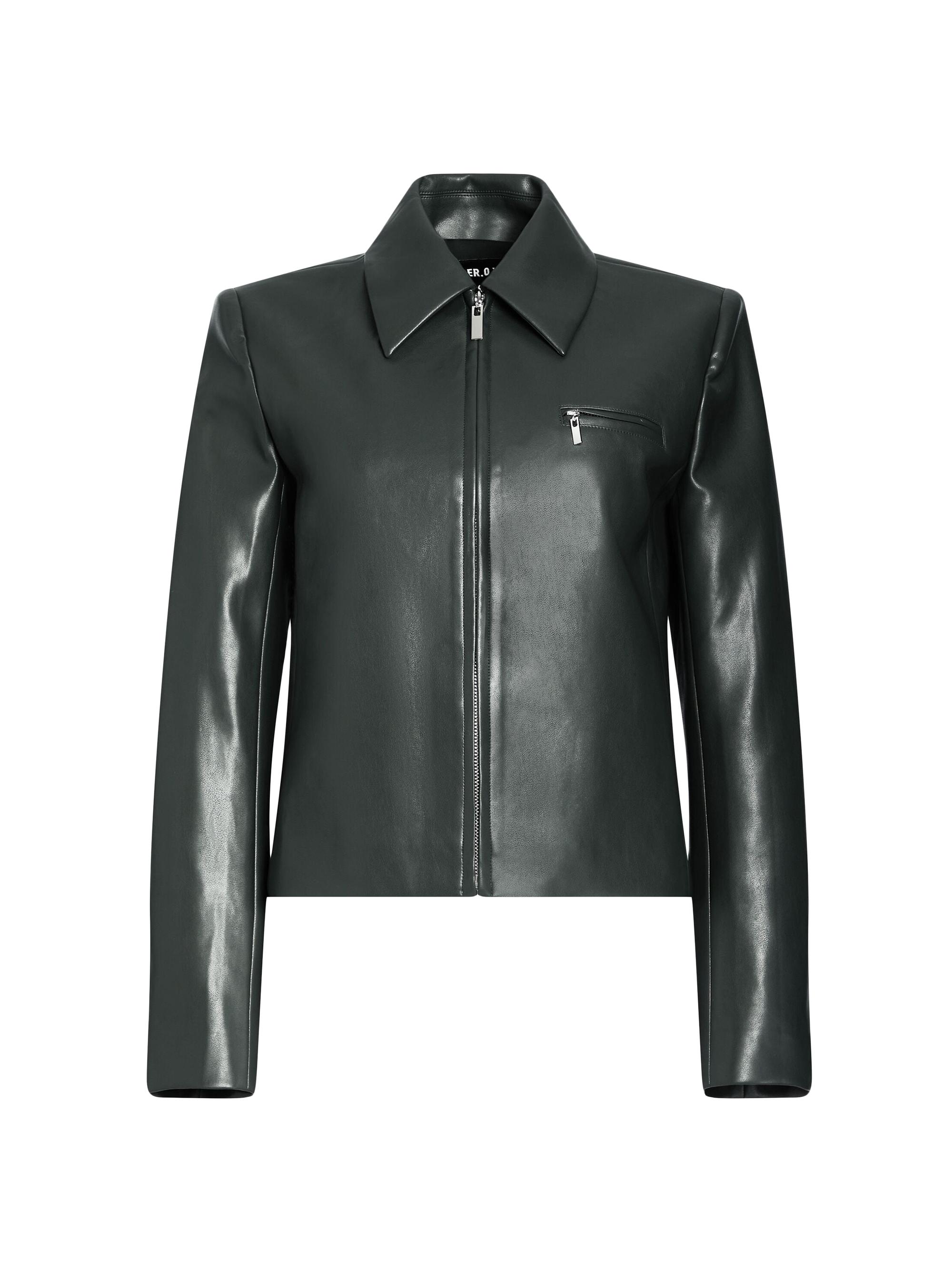 Theory Leather Cropped Boxy Jacket | Saks Fifth Avenue