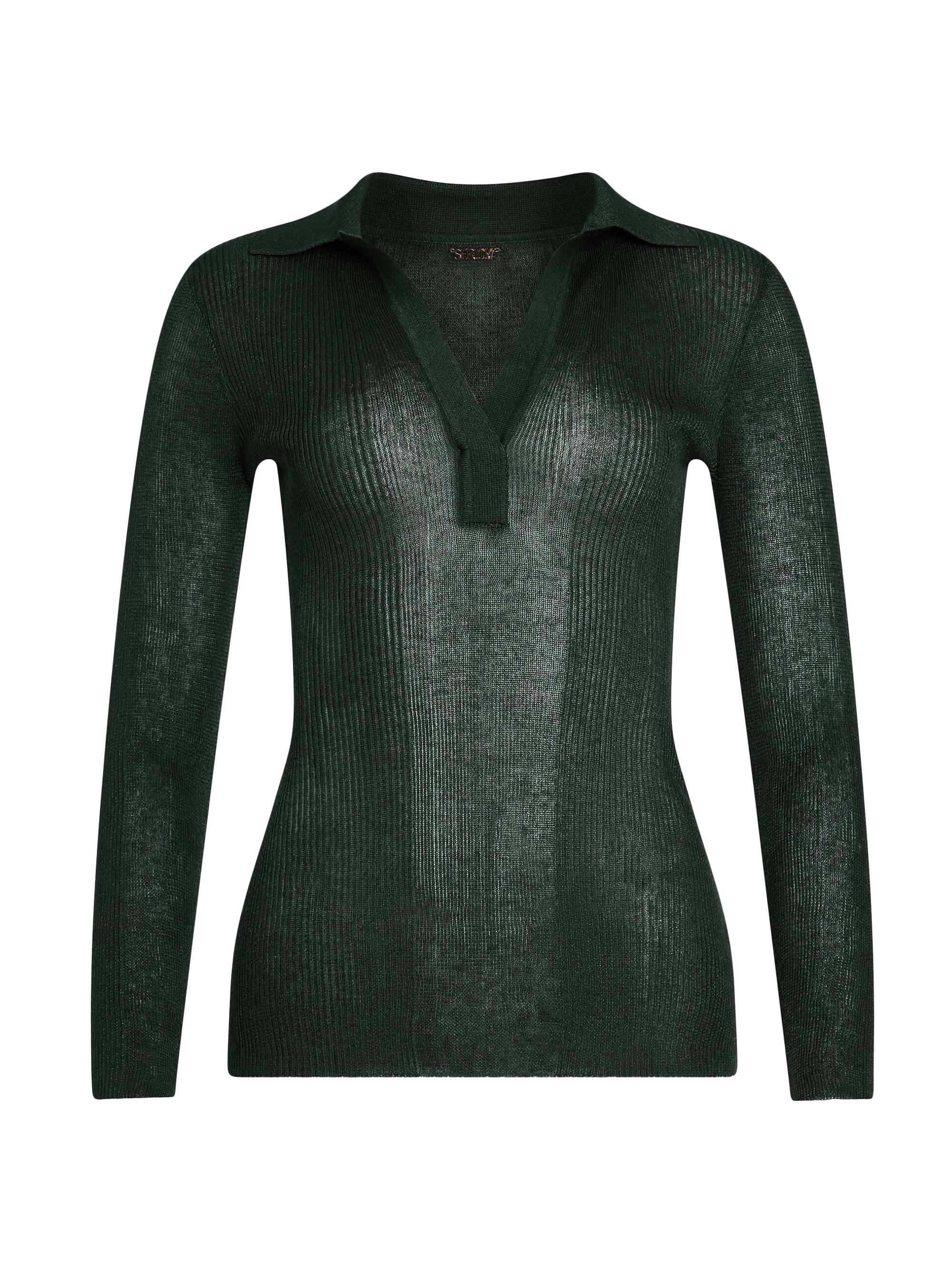 Ser.o.ya Women's Paige Polo Top - Forest Green
