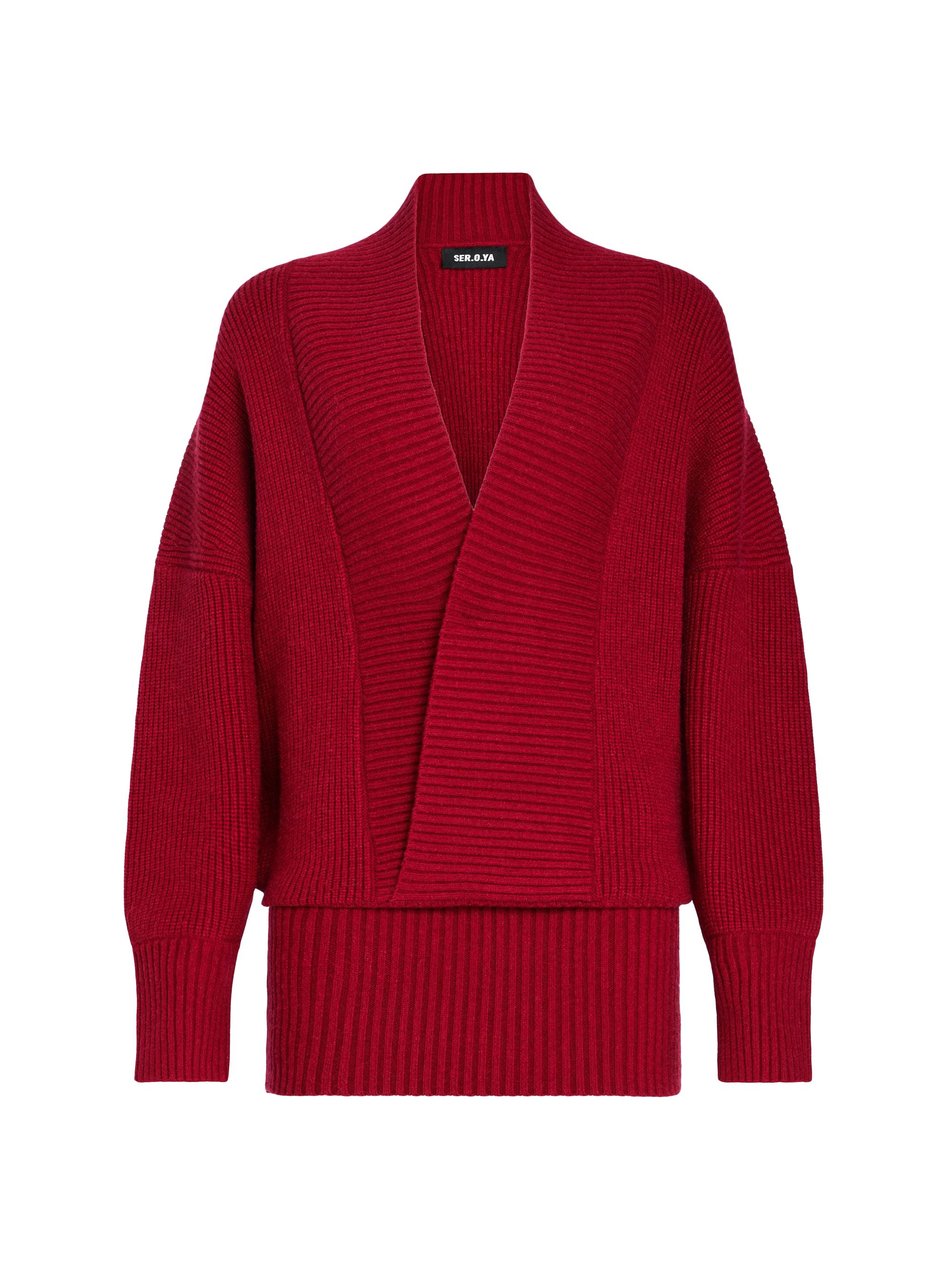 Ser.o.ya Women's Neva Knit Sweater Dress - Ruby Red